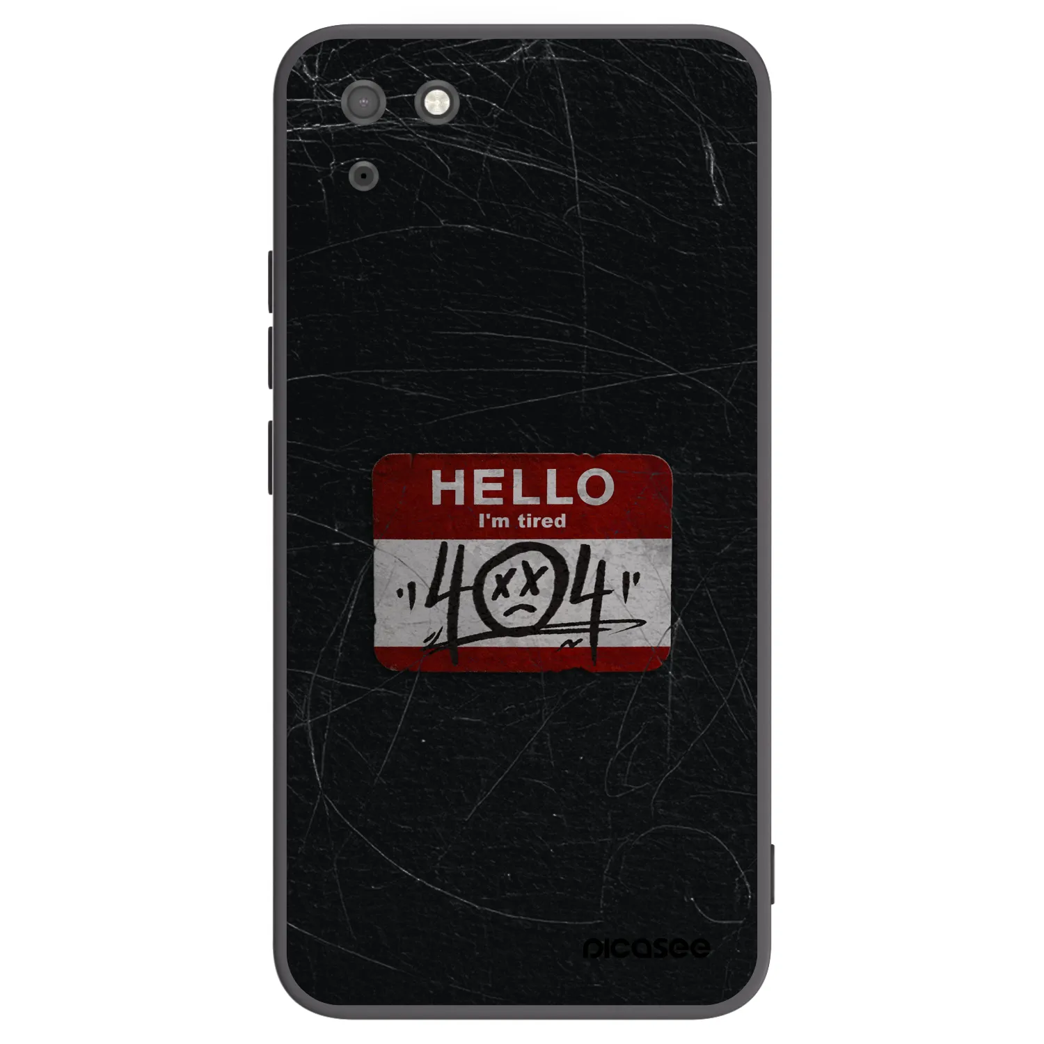 Picasee crna silikonska maskica za Huawei Y5P - HELLO 404