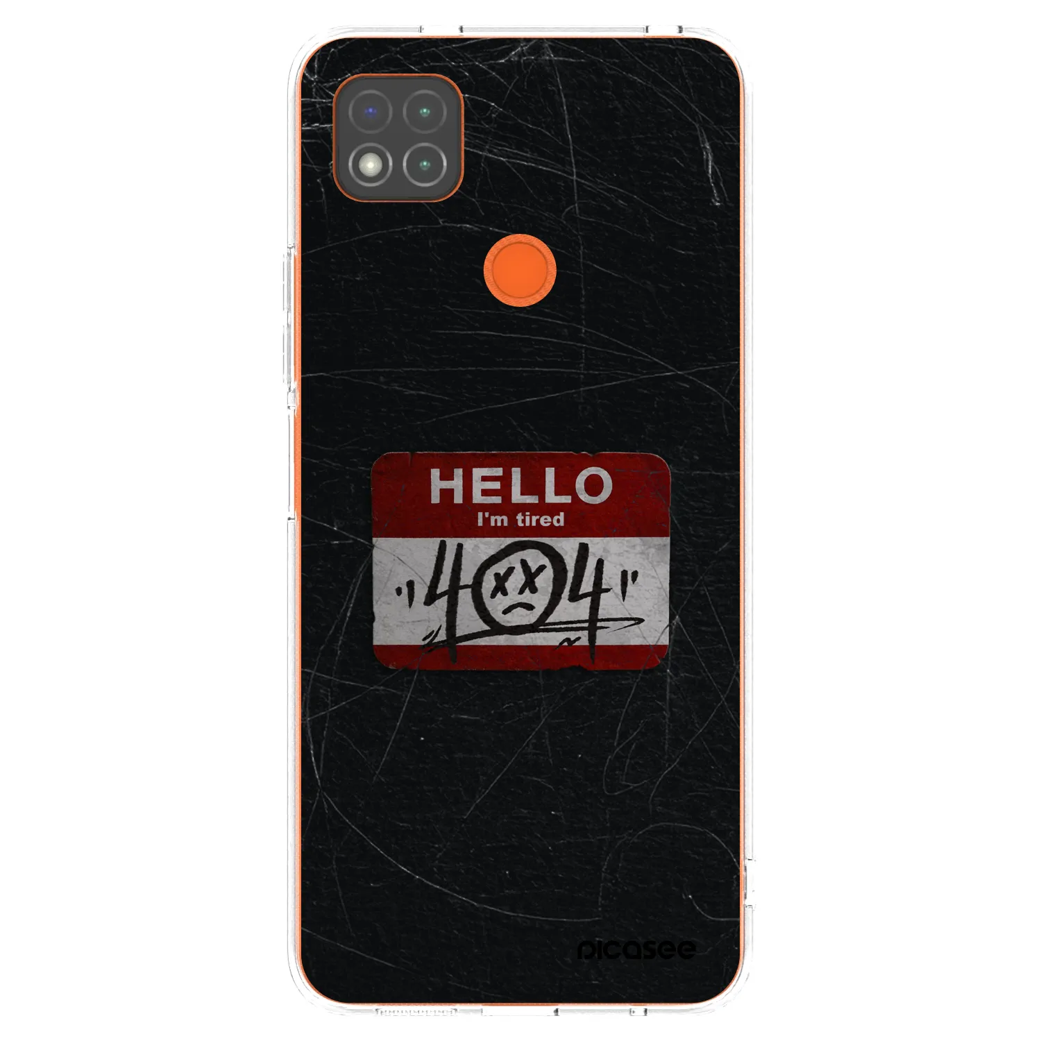 Picasee silikonska prozirna maskica za Xiaomi Redmi 9C - HELLO 404