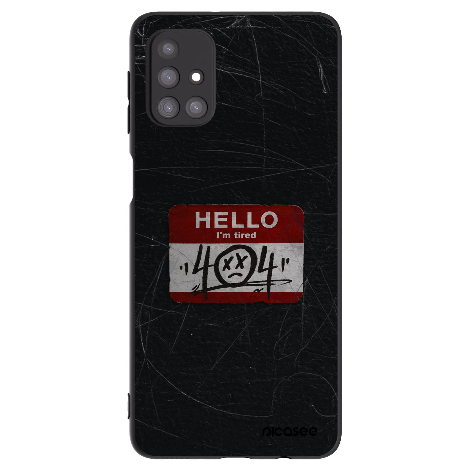 Picasee crna silikonska maskica za Samsung Galaxy M31s - HELLO 404