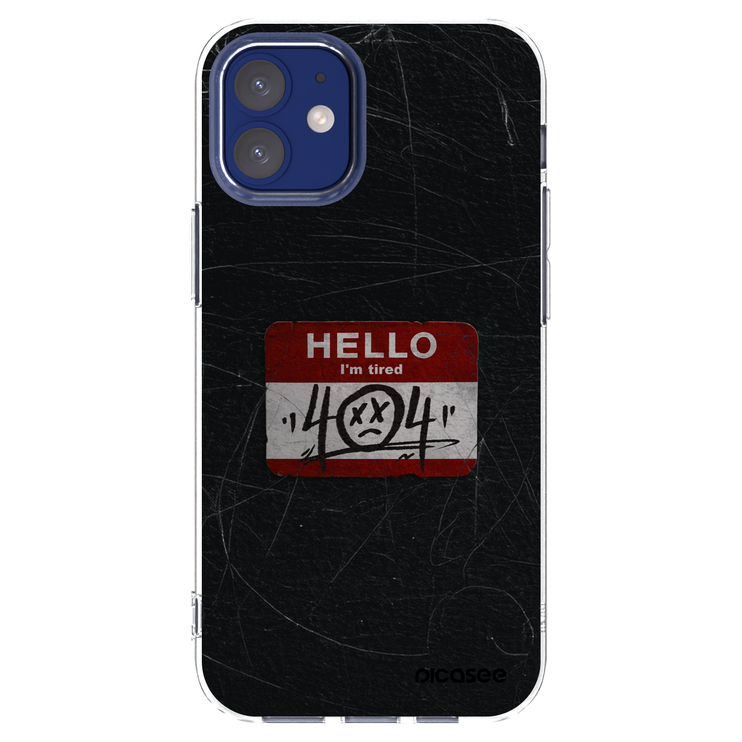 Picasee silikonska prozirna maskica za Apple iPhone 12 mini - HELLO 404