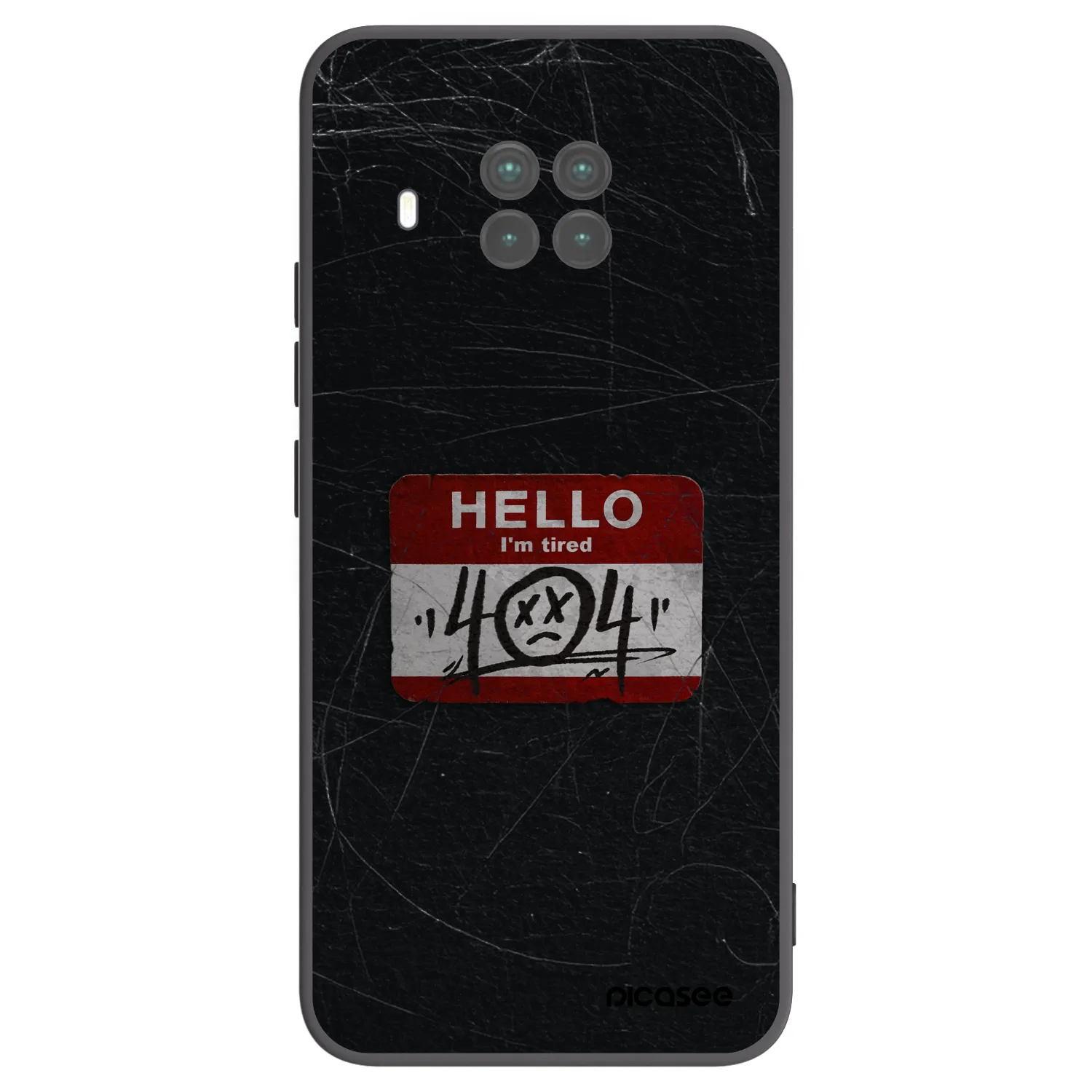 Picasee crna silikonska maskica za Xiaomi Mi 10T Lite - HELLO 404