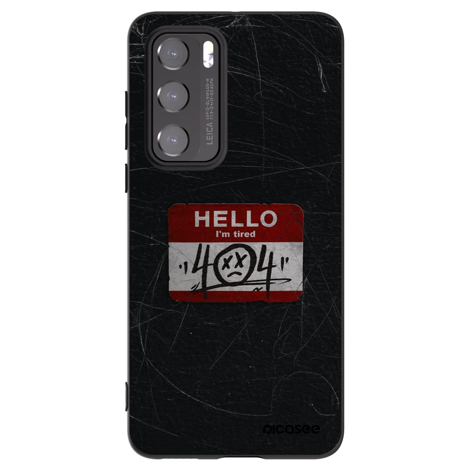 Picasee crna silikonska maskica za Huawei P40 - HELLO 404