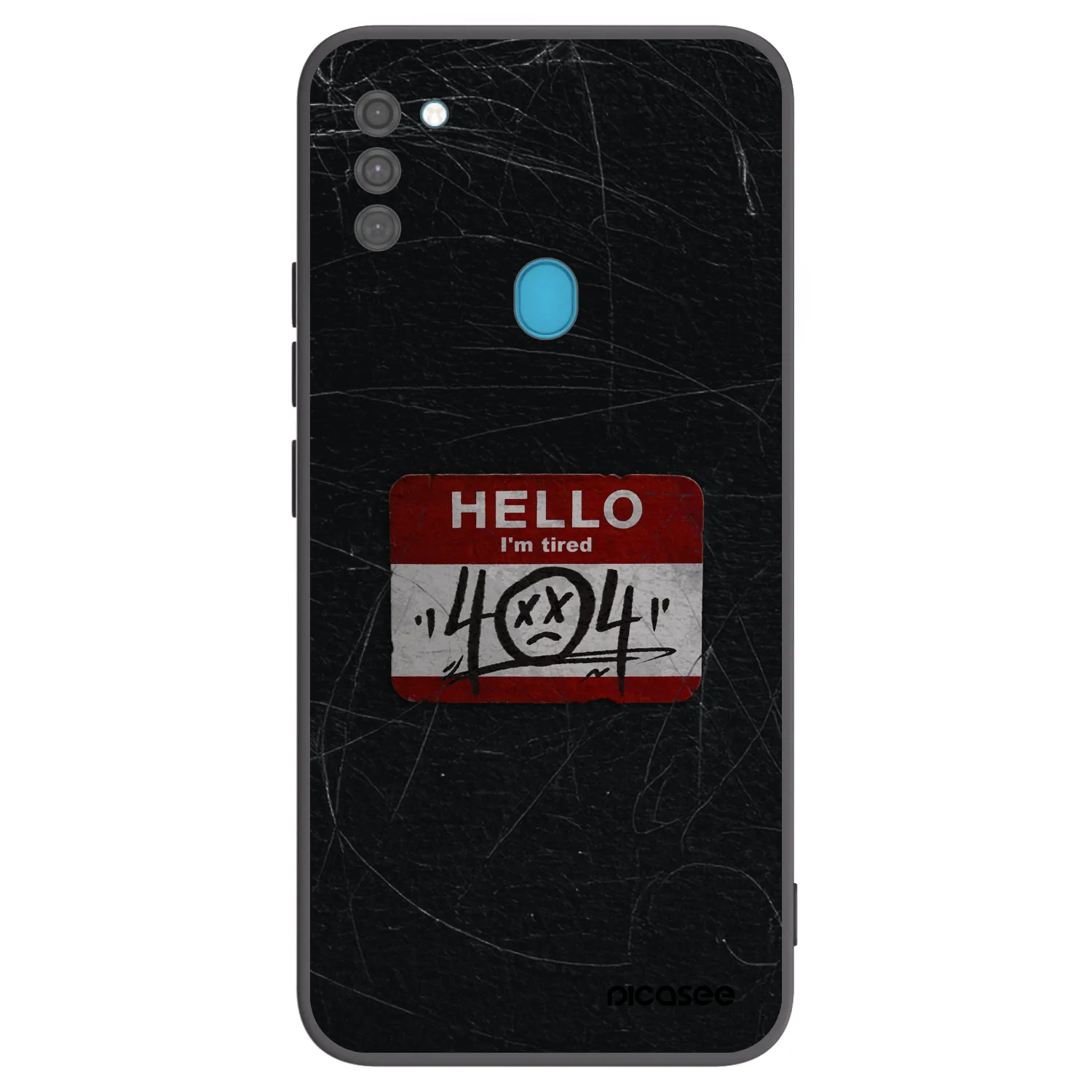 Picasee crna silikonska maskica za Samsung Galaxy M11 - HELLO 404