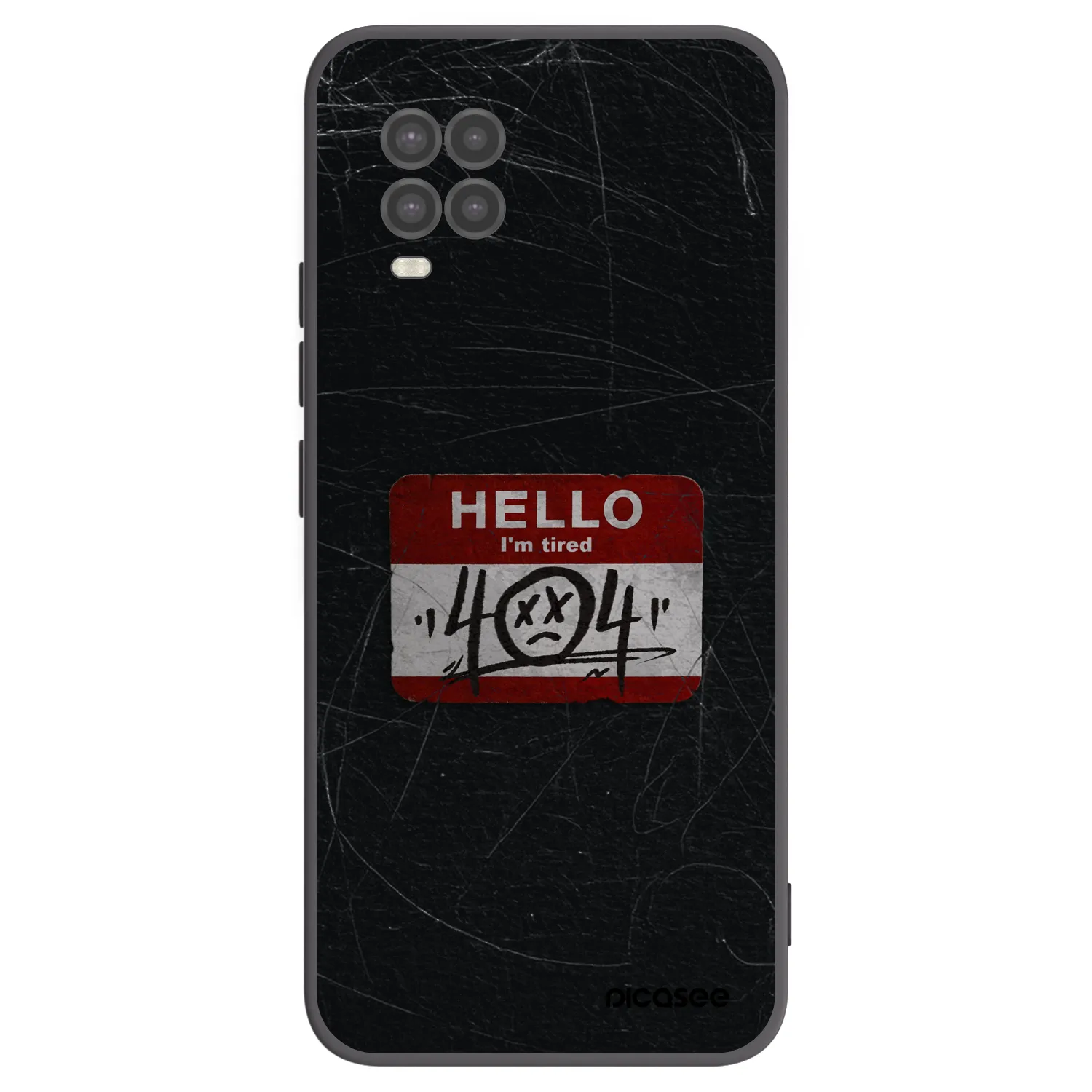 Picasee crna silikonska maskica za Xiaomi Mi 10 Lite - HELLO 404