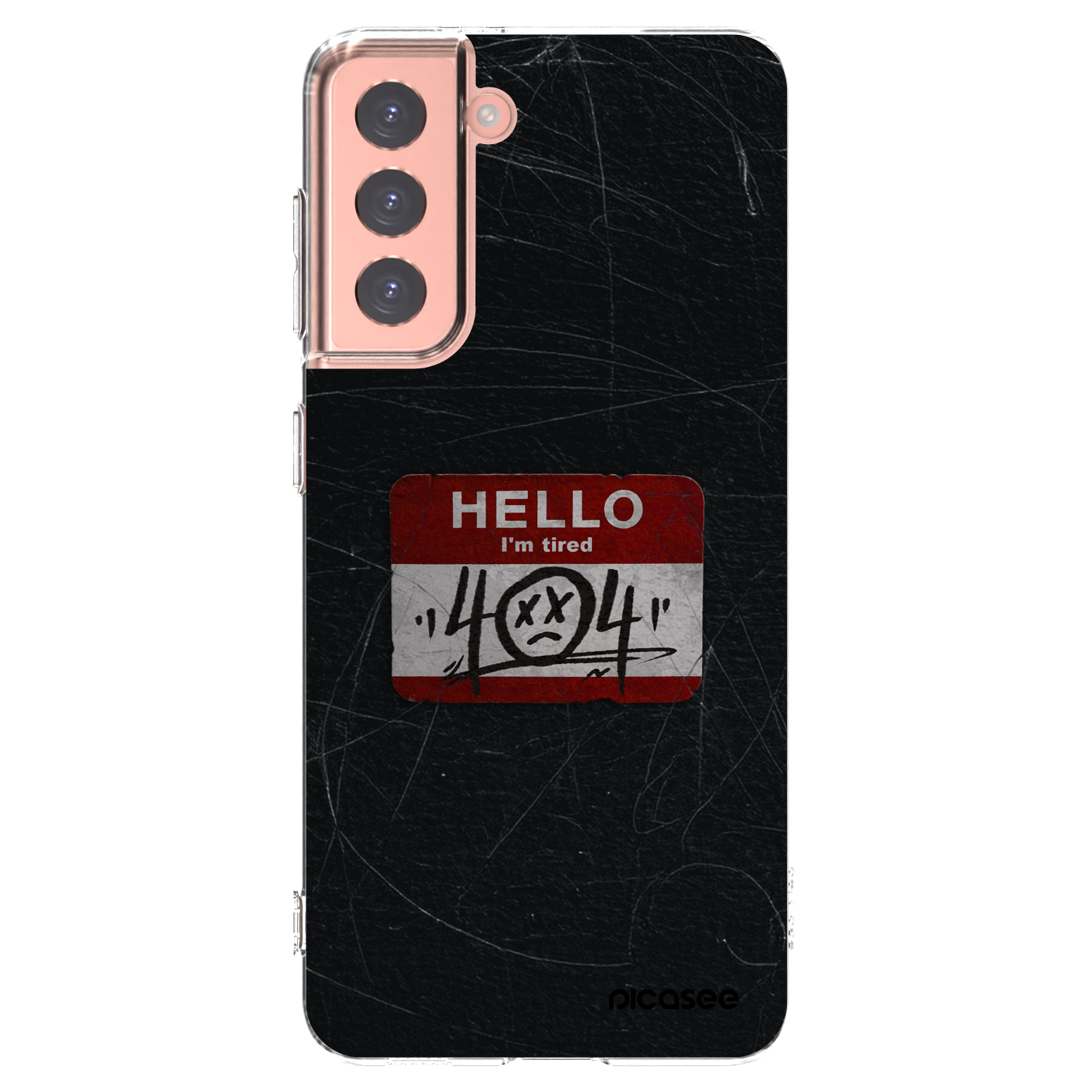 Picasee silikonska prozirna maskica za Samsung Galaxy S21 5G G991B - HELLO 404