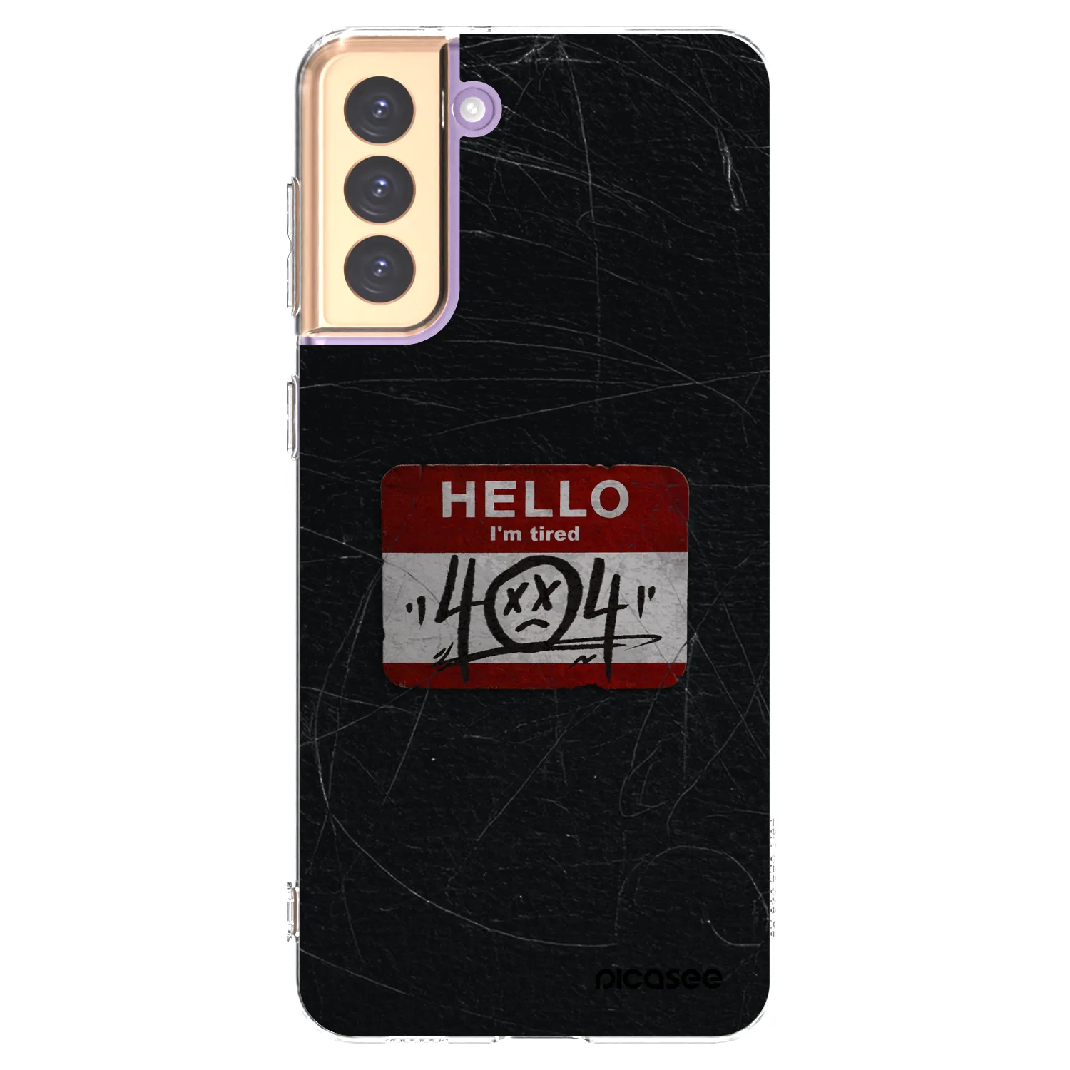 Picasee silikonska prozirna maskica za Samsung Galaxy S21+ 5G G996F - HELLO 404