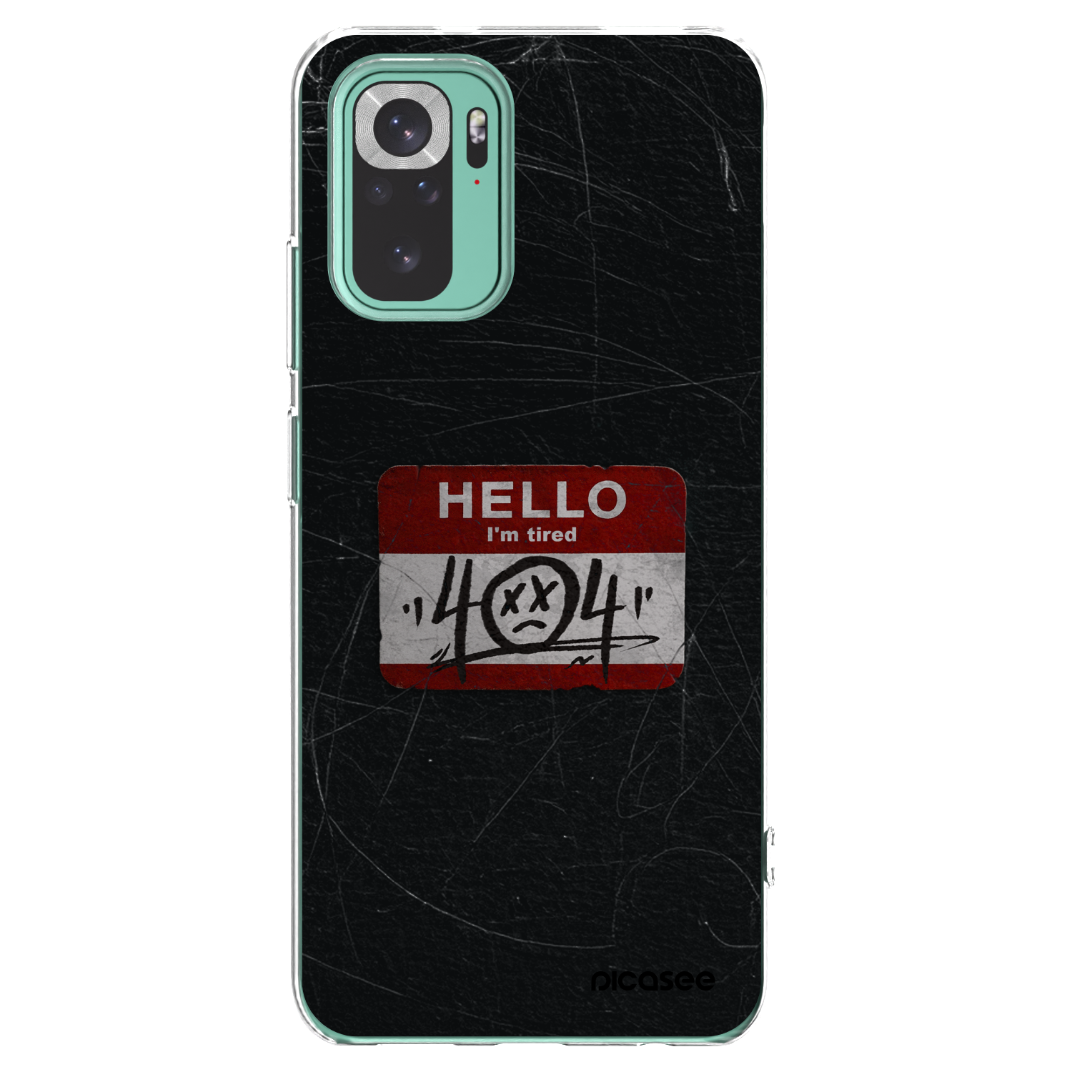 Picasee silikonska prozirna maskica za Xiaomi Redmi Note 10 Pro - HELLO 404