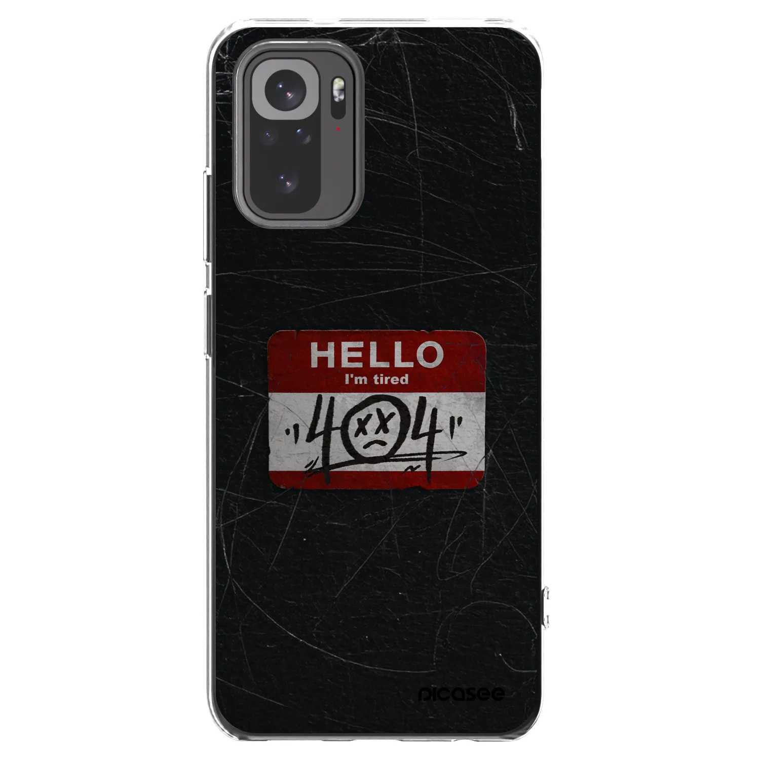 Picasee silikonska prozirna maskica za Xiaomi Redmi Note 10S - HELLO 404