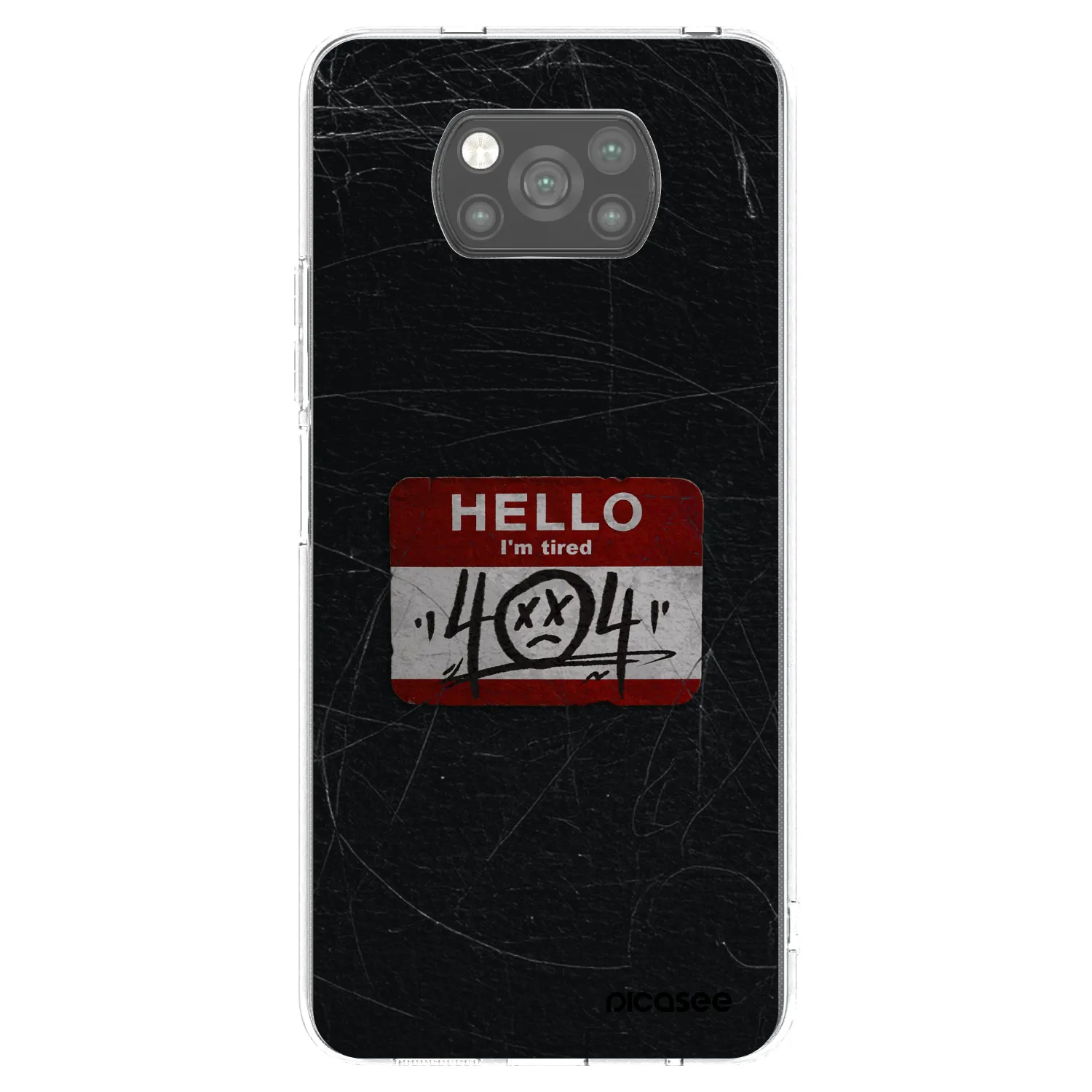 Picasee crna silikonska maskica za Xiaomi Poco X3 Pro - HELLO 404