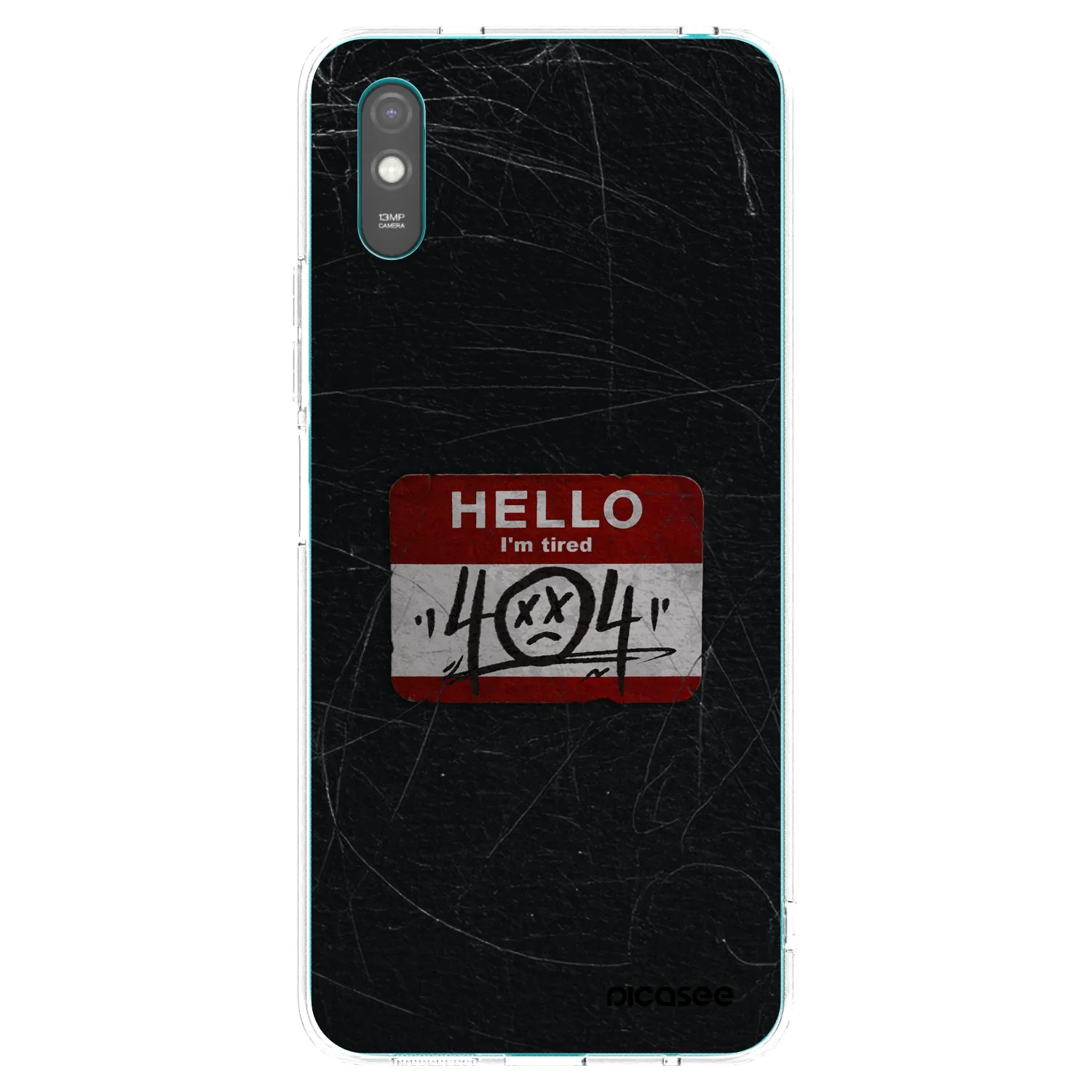 Picasee silikonska prozirna maskica za Xiaomi Redmi 9AT - HELLO 404