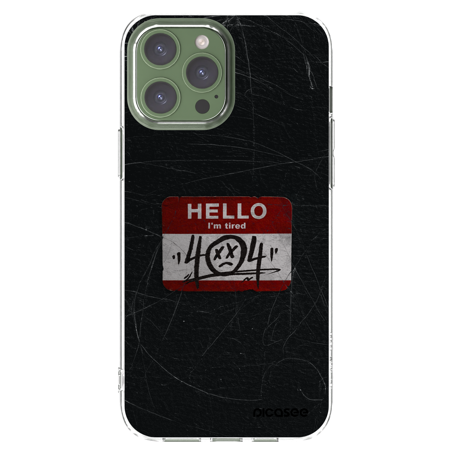 Picasee silikonska prozirna maskica za Apple iPhone 13 Pro Max - HELLO 404