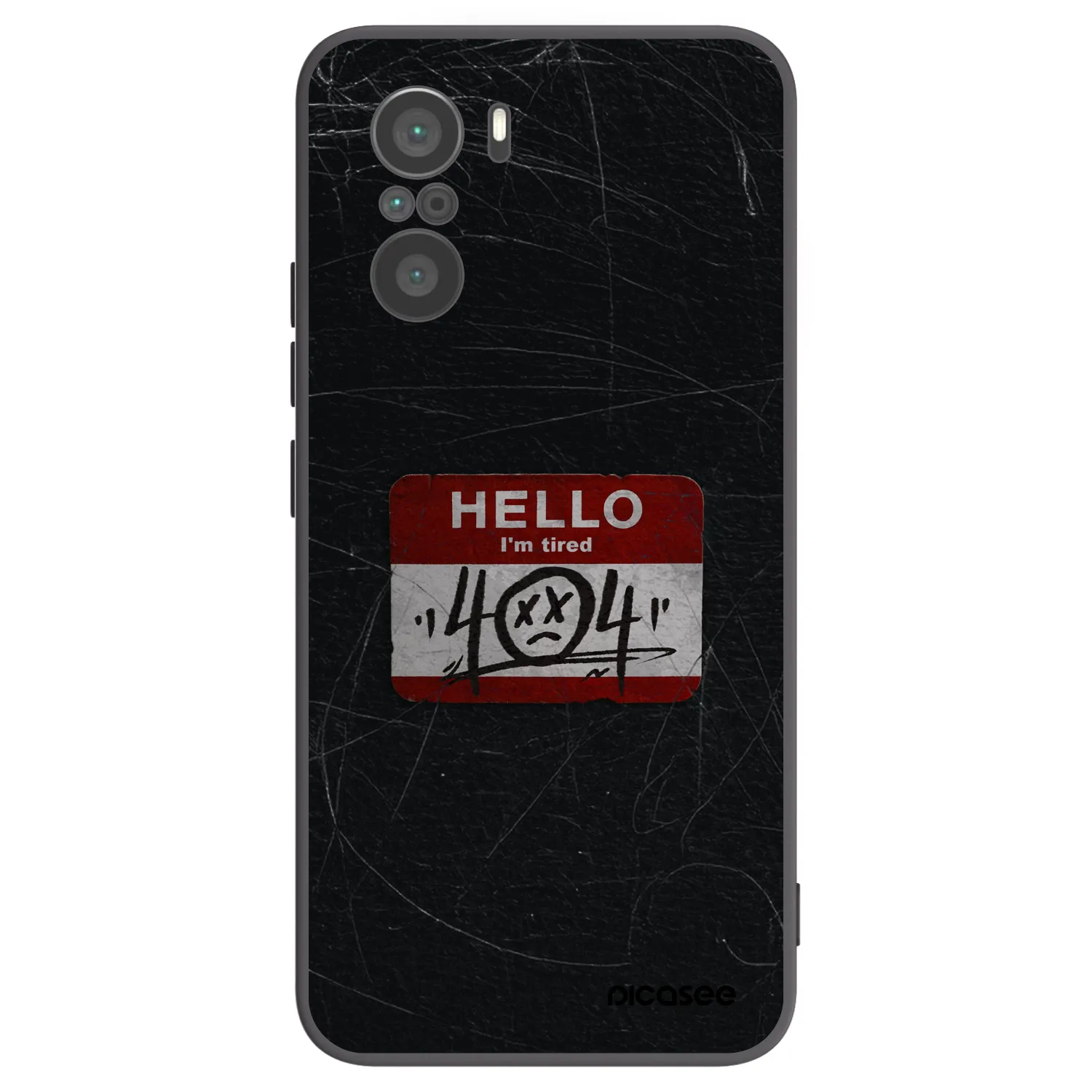 Picasee crna silikonska maskica za Xiaomi Poco F3 - HELLO 404