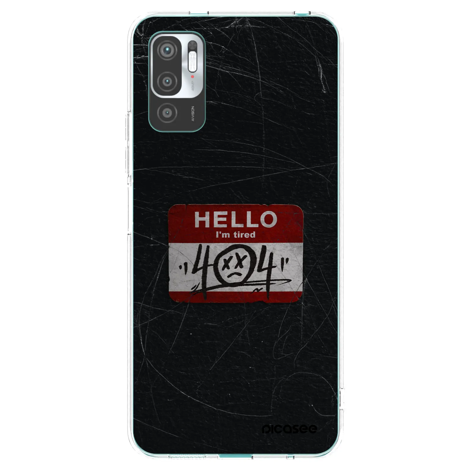 Picasee silikonska prozirna maskica za Xiaomi Redmi Note 10 5G - HELLO 404