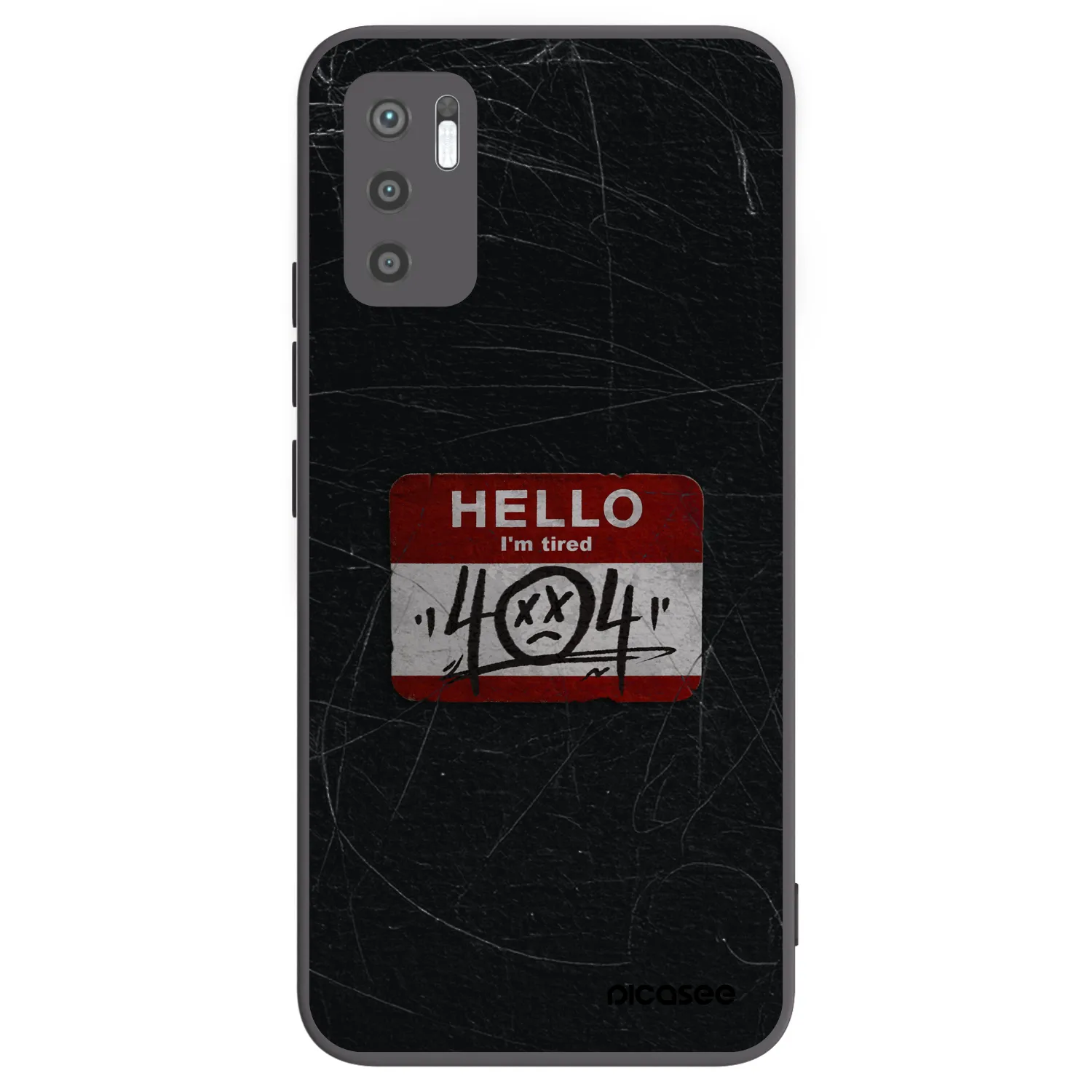 Picasee crna silikonska maskica za Xiaomi Redmi Note 10 5G - HELLO 404