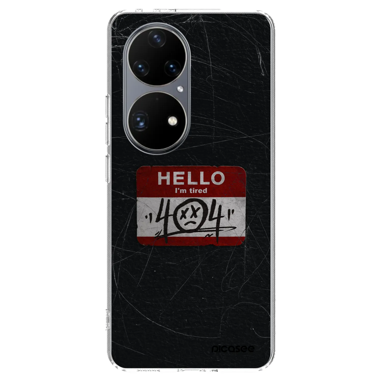 Picasee silikonska prozirna maskica za Huawei P50 - HELLO 404