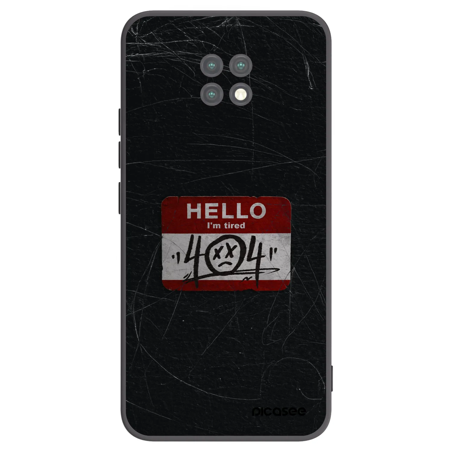 Picasee crna silikonska maskica za Xiaomi Redmi Note 9T - HELLO 404