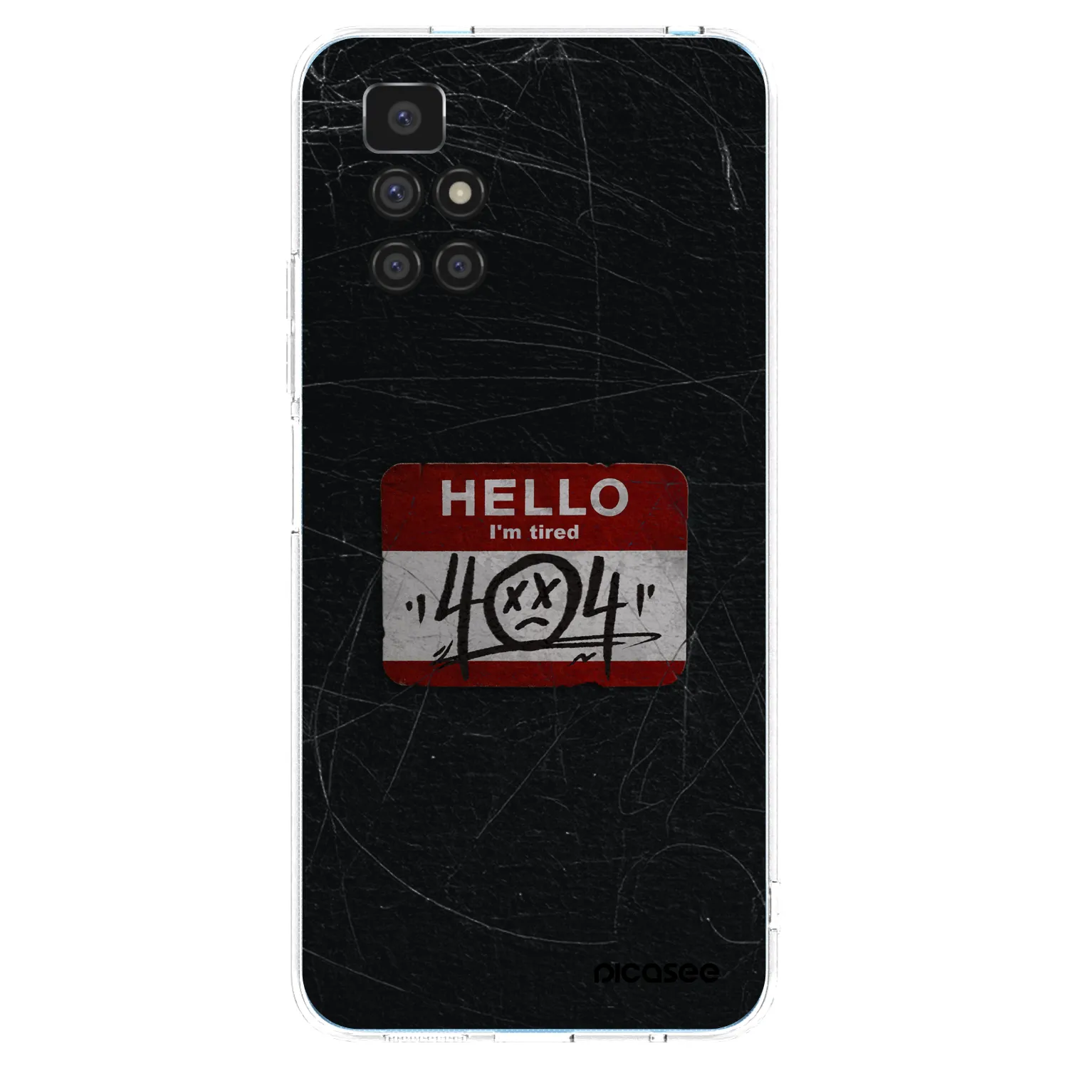 Picasee silikonska prozirna maskica za Xiaomi Redmi 10 - HELLO 404