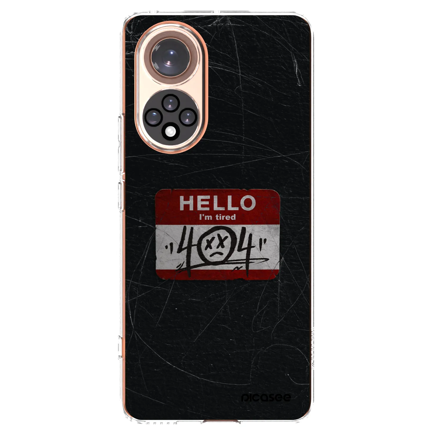 Picasee silikonska prozirna maskica za Honor 50 5G - HELLO 404