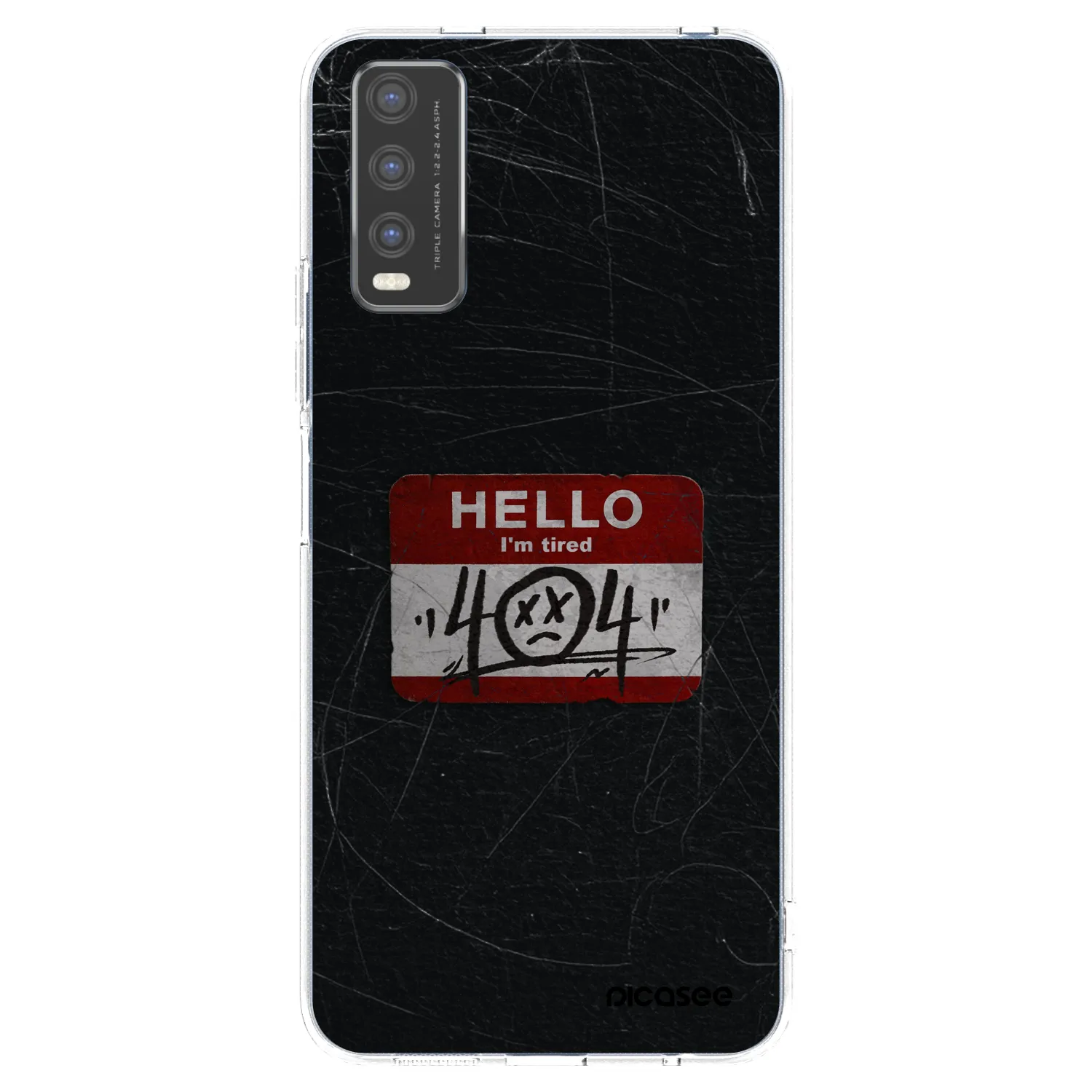 Picasee silikonska prozirna maskica za Vivo Y20s - HELLO 404