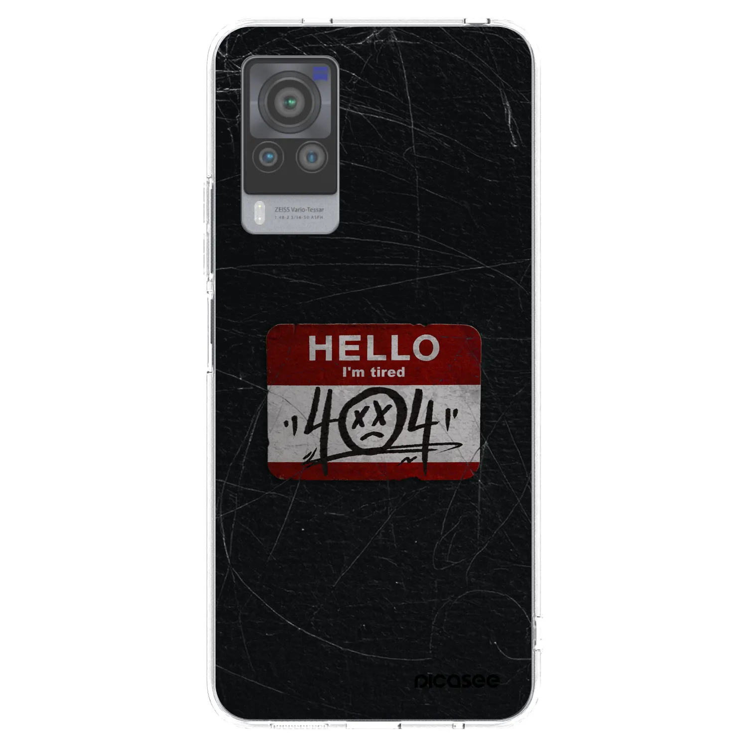Picasee silikonska prozirna maskica za Vivo X60 Pro 5G - HELLO 404