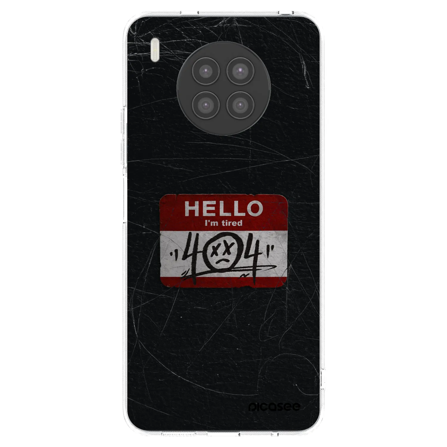Picasee silikonska prozirna maskica za Huawei Nova 8i - HELLO 404