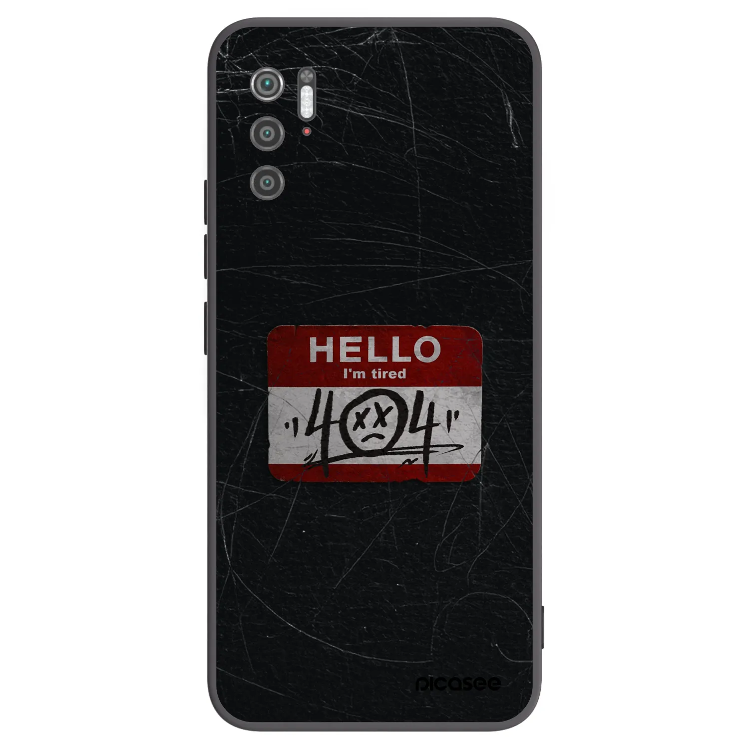 Picasee crna silikonska maskica za Xiaomi Poco M3 Pro 5G - HELLO 404