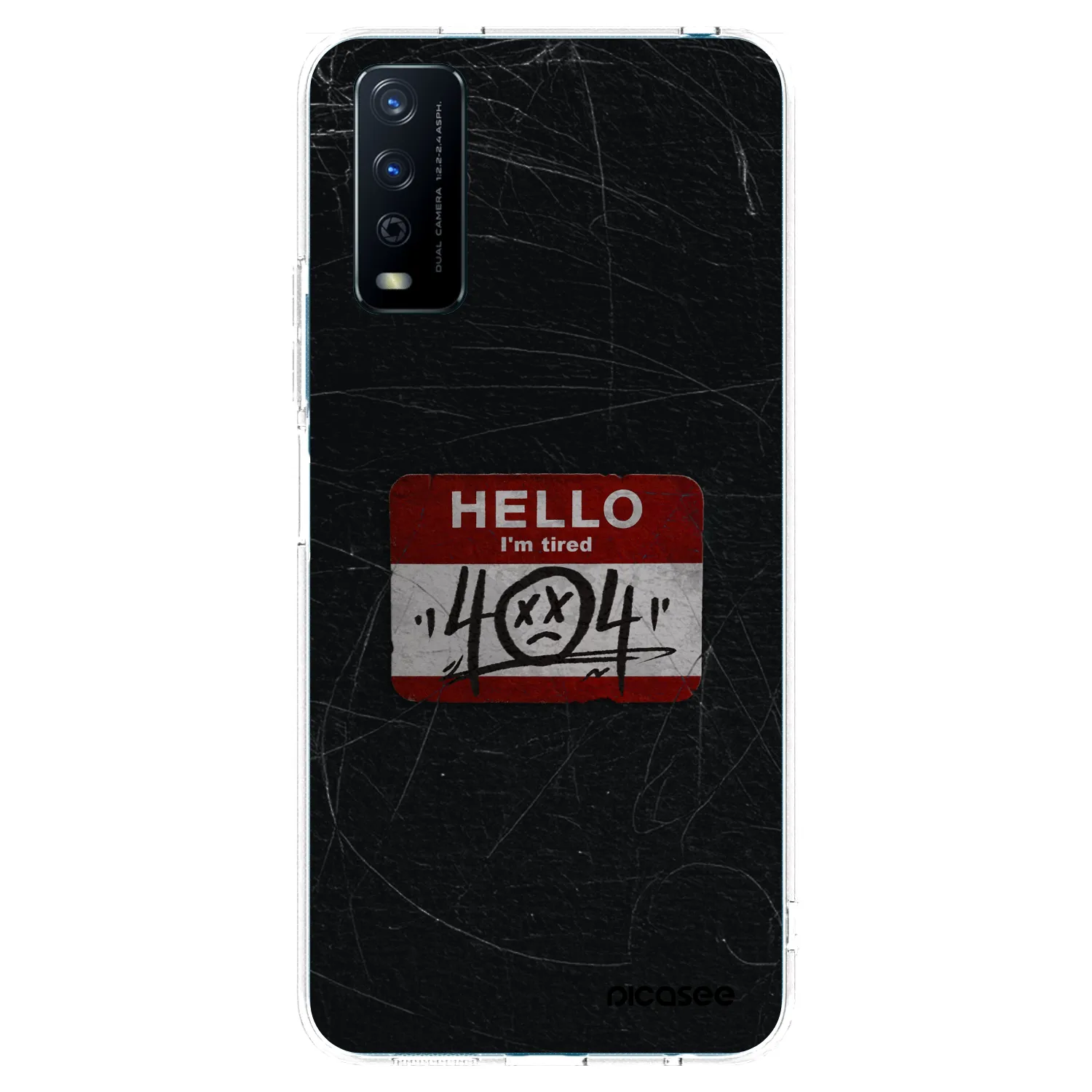 Picasee silikonska prozirna maskica za Vivo Y11s - HELLO 404