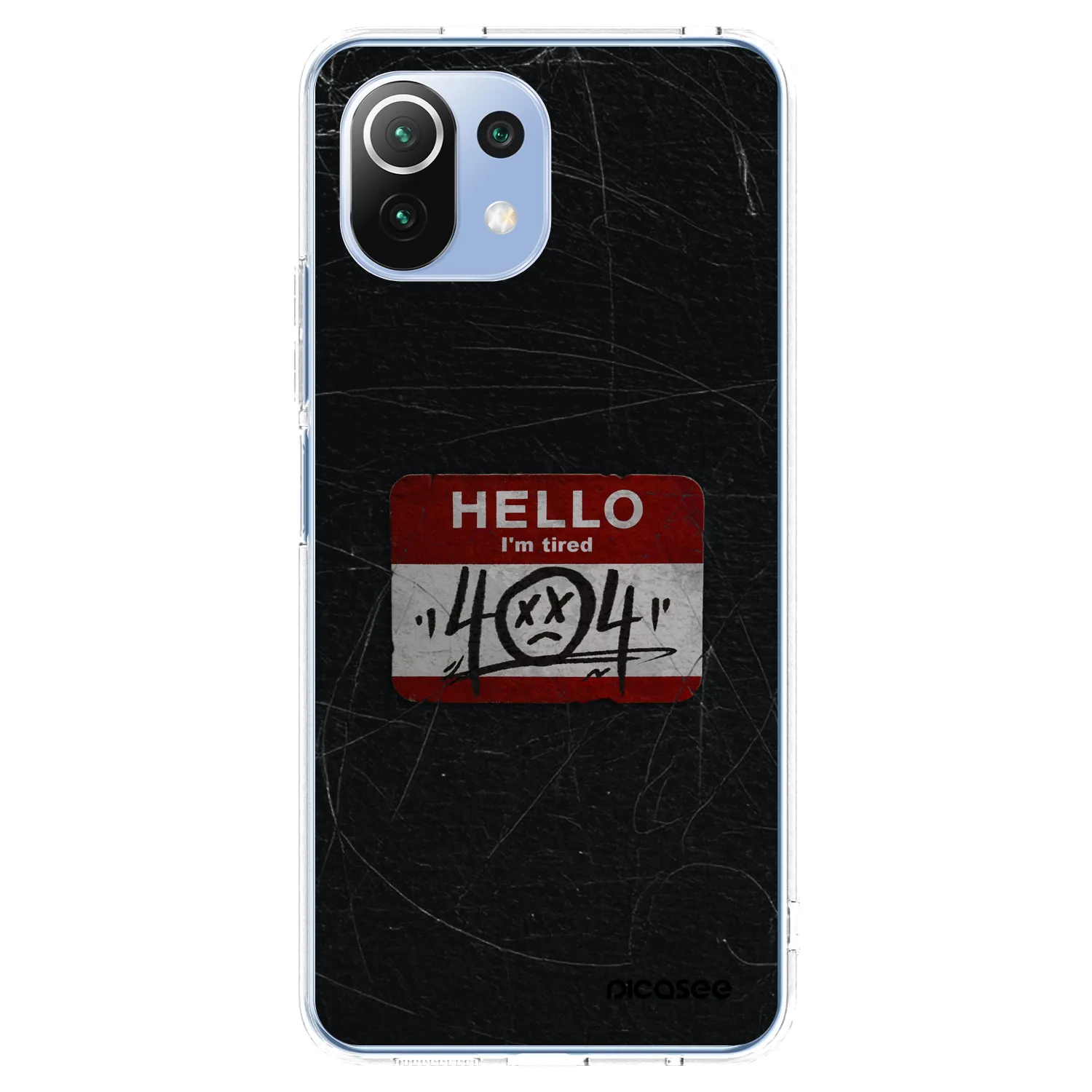 Picasee silikonska prozirna maskica za Xiaomi 11 Lite 5G NE - HELLO 404
