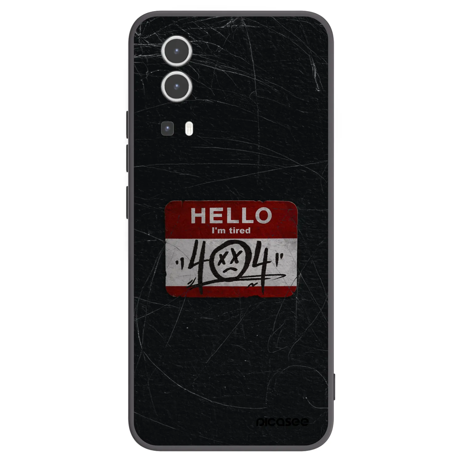 Picasee crna silikonska maskica za Vivo Y72 5G - HELLO 404