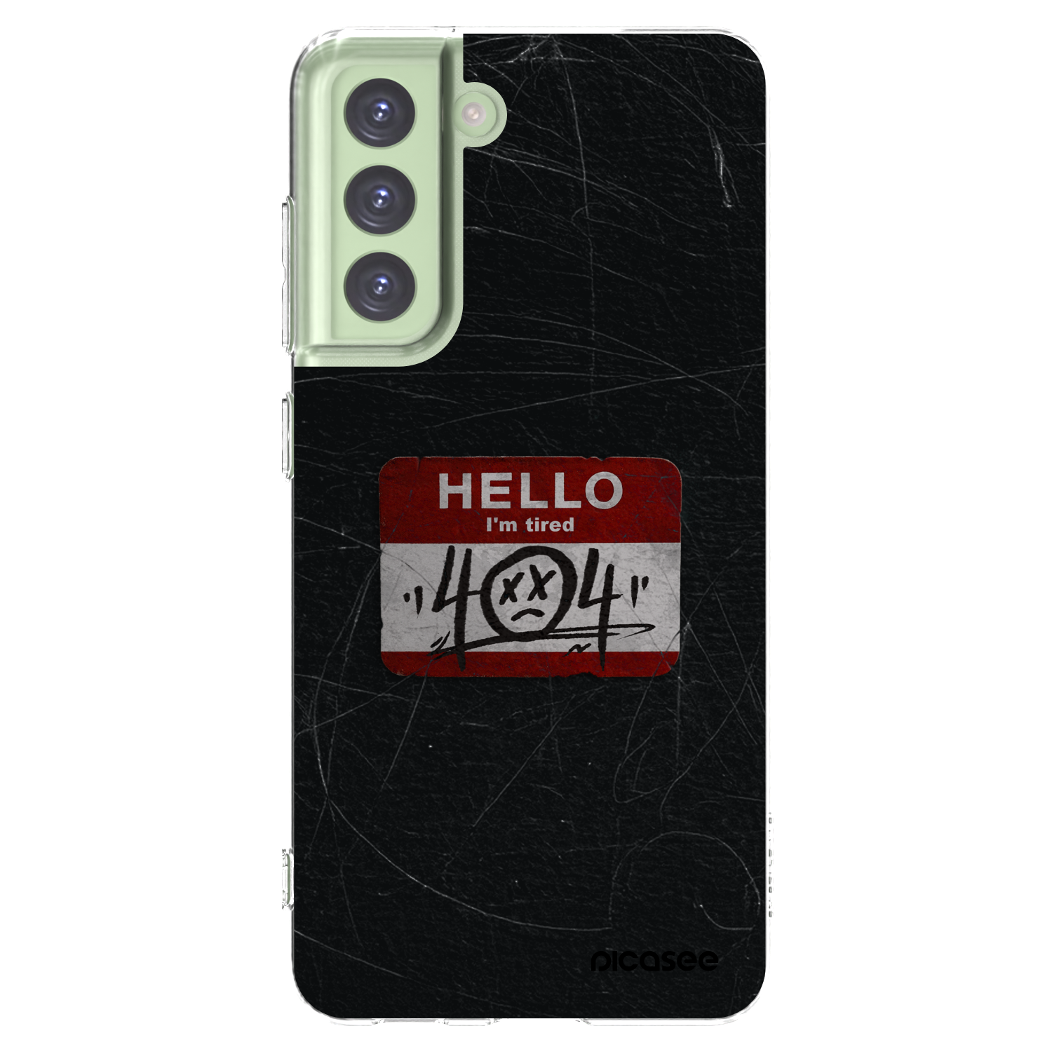 Picasee silikonska prozirna maskica za Samsung Galaxy S21 FE 5G - HELLO 404