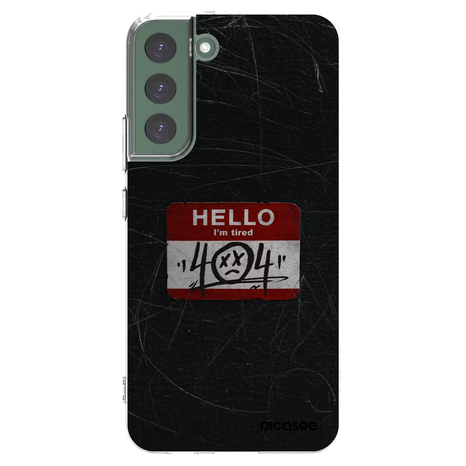 Picasee silikonska prozirna maskica za Samsung Galaxy S22+ 5G - HELLO 404