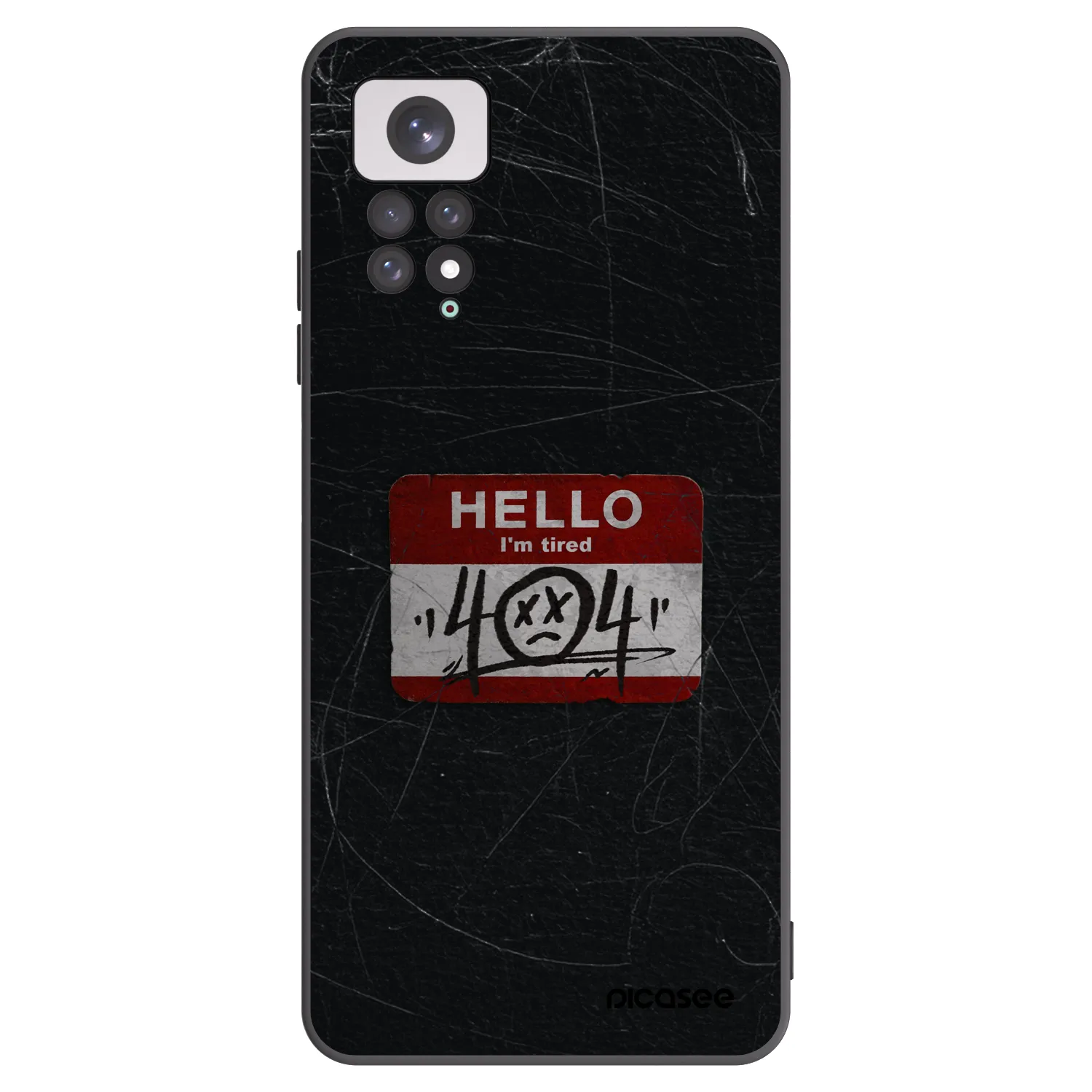 Picasee crna silikonska maskica za Xiaomi Redmi Note 11 - HELLO 404