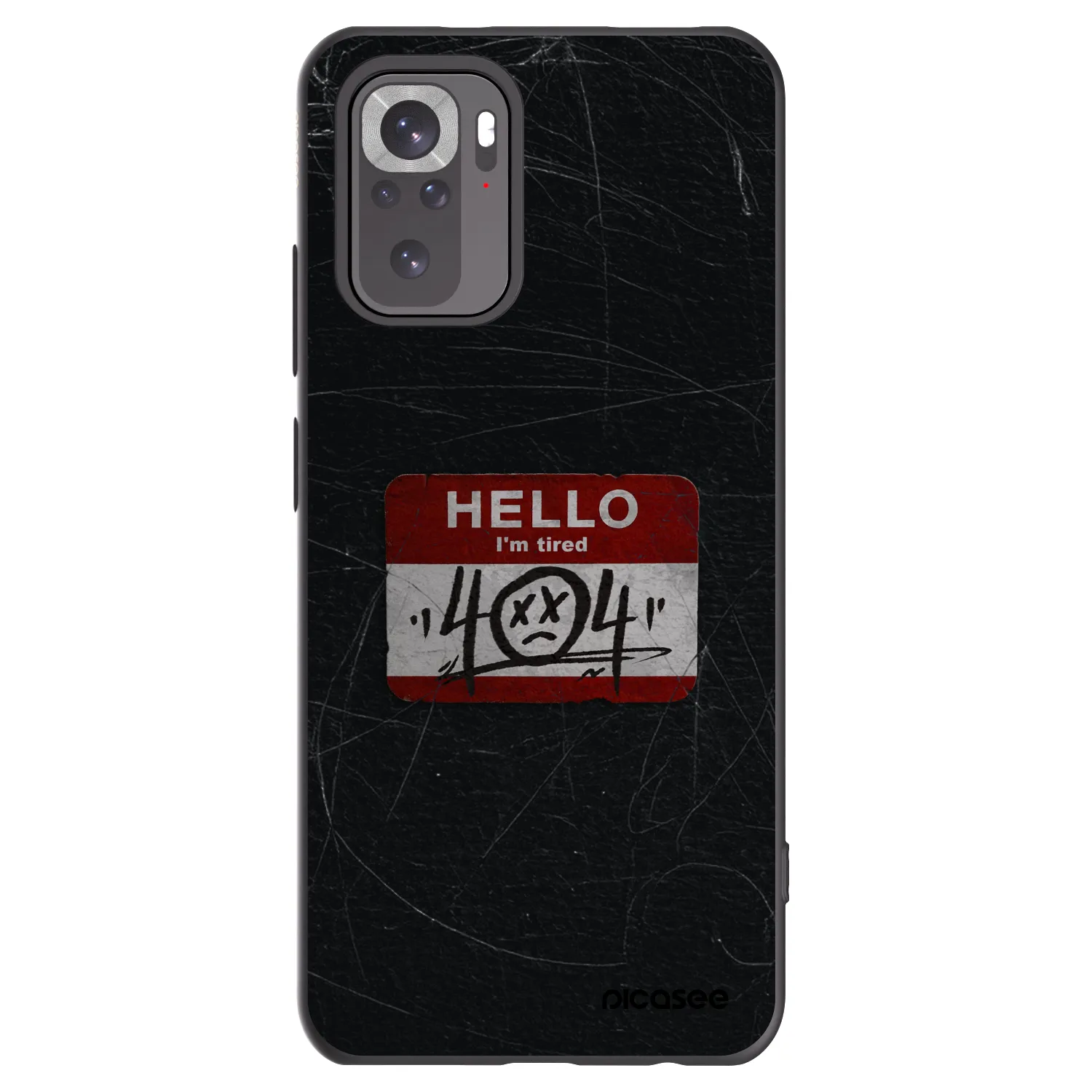 Picasee crna silikonska maskica za Xiaomi Redmi Note 11S 4G - HELLO 404
