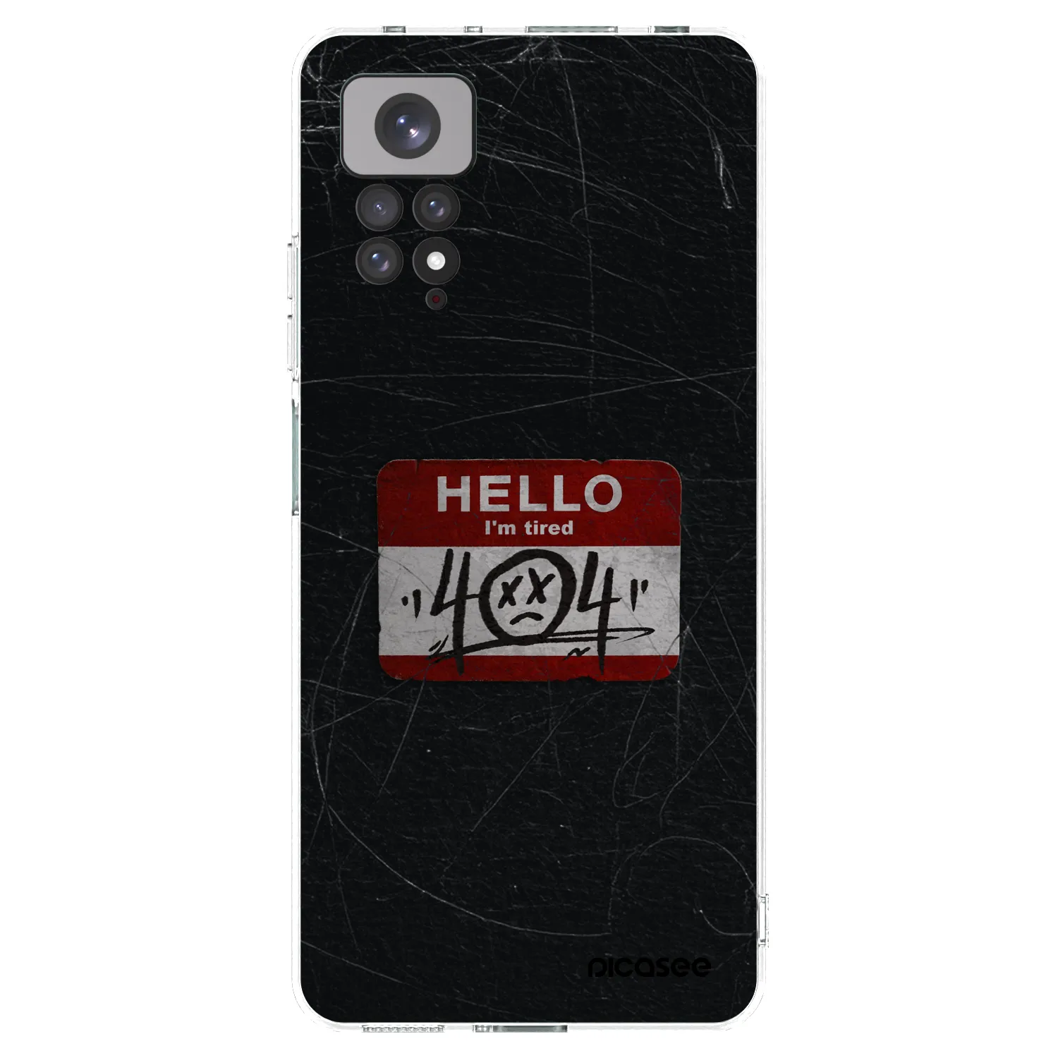 Picasee silikonska prozirna maskica za Xiaomi Redmi Note 11S 4G - HELLO 404