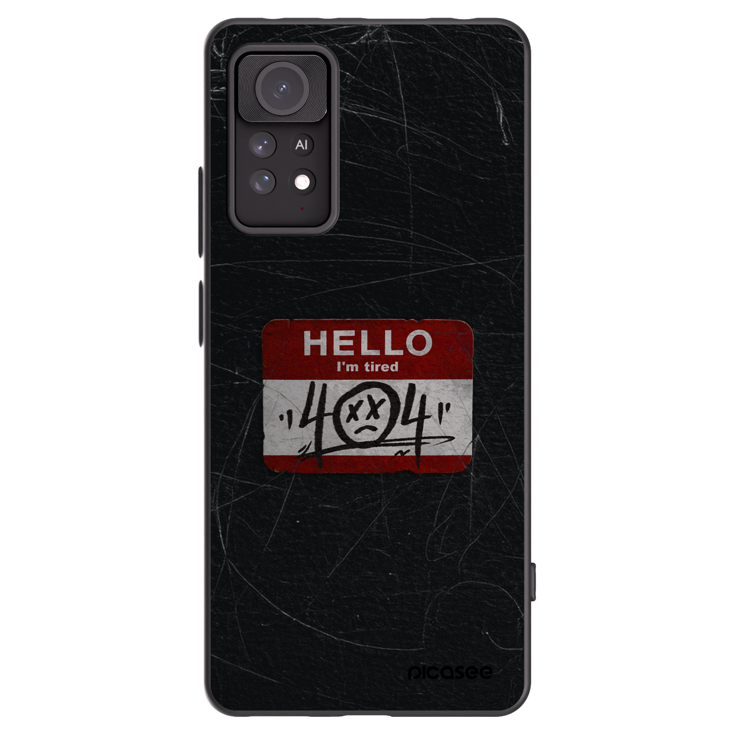 Picasee crna silikonska maskica za Xiaomi Redmi Note 11 Pro 5G - HELLO 404