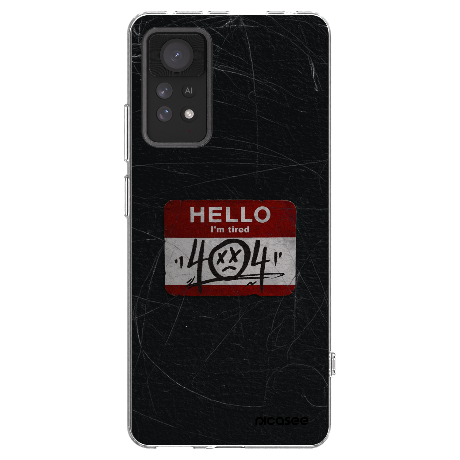 Picasee silikonska prozirna maskica za Xiaomi Redmi Note 11 Pro 5G - HELLO 404