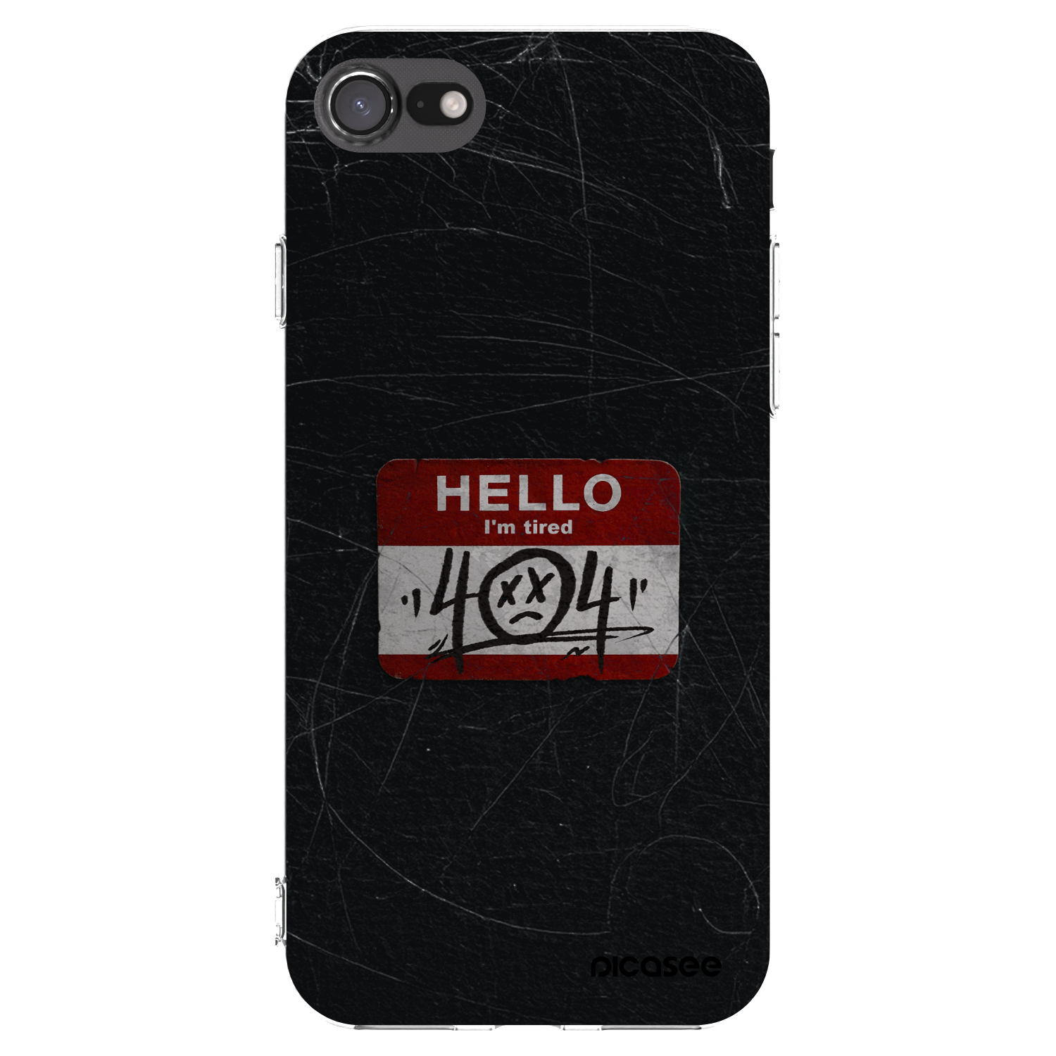 Picasee silikonska prozirna maskica za Apple iPhone SE 2022 - HELLO 404