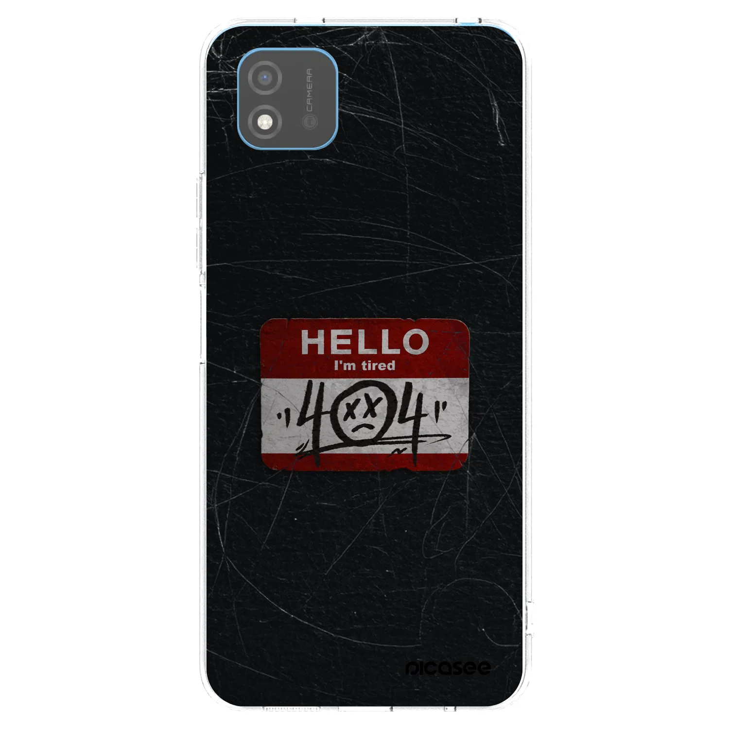 Picasee silikonska prozirna maskica za Realme C11 (2021) - HELLO 404