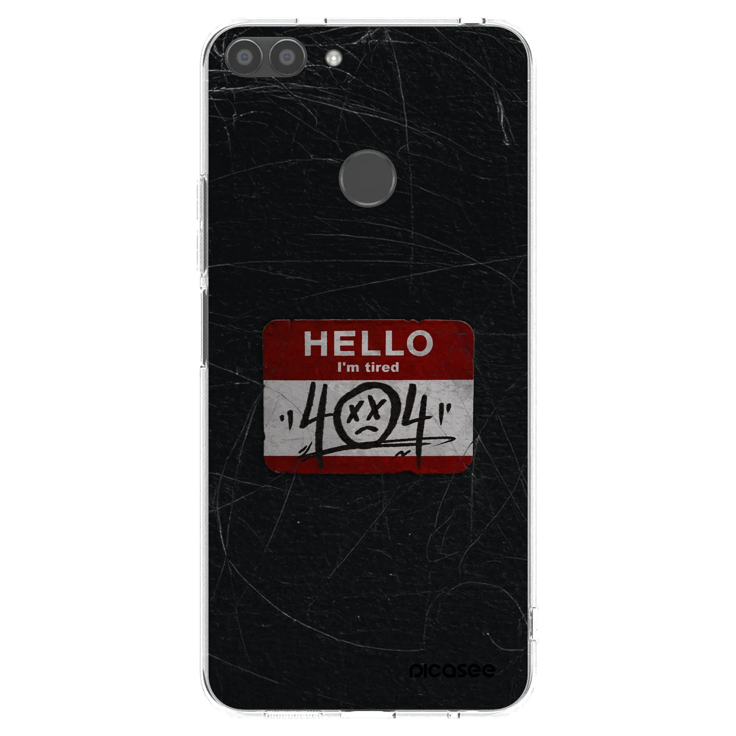 Picasee silikonska prozirna maskica za Huawei P Smart - HELLO 404