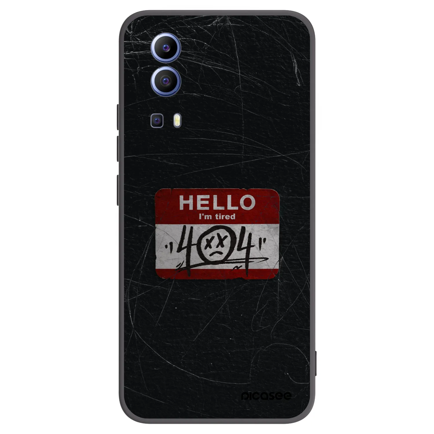 Picasee crna silikonska maskica za Vivo Y52 5G - HELLO 404