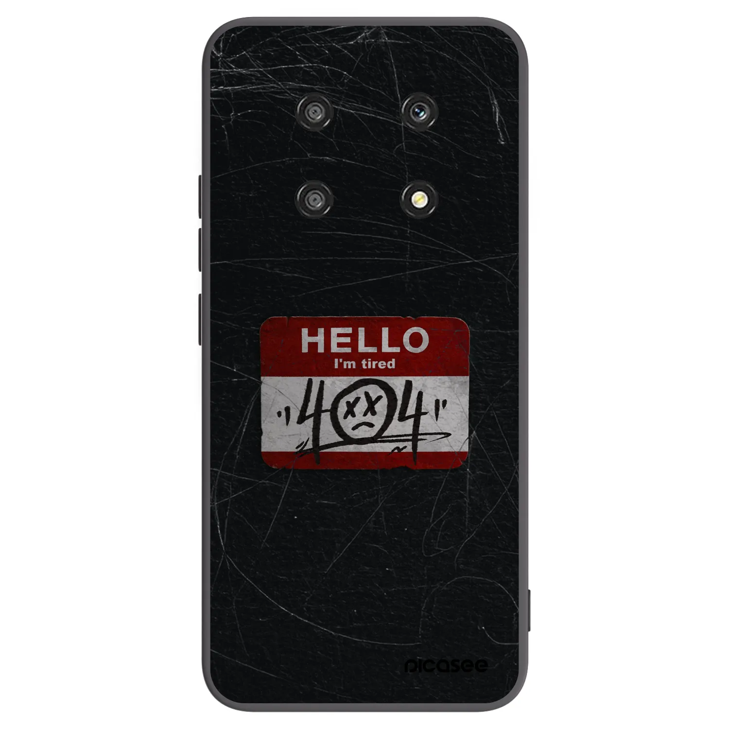 Picasee crna silikonska maskica za Honor Magic4 Lite 5G - HELLO 404