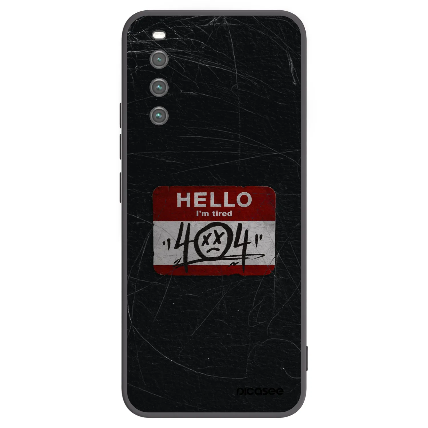 Picasee crna silikonska maskica za Sony Xperia 10 IV 5G - HELLO 404