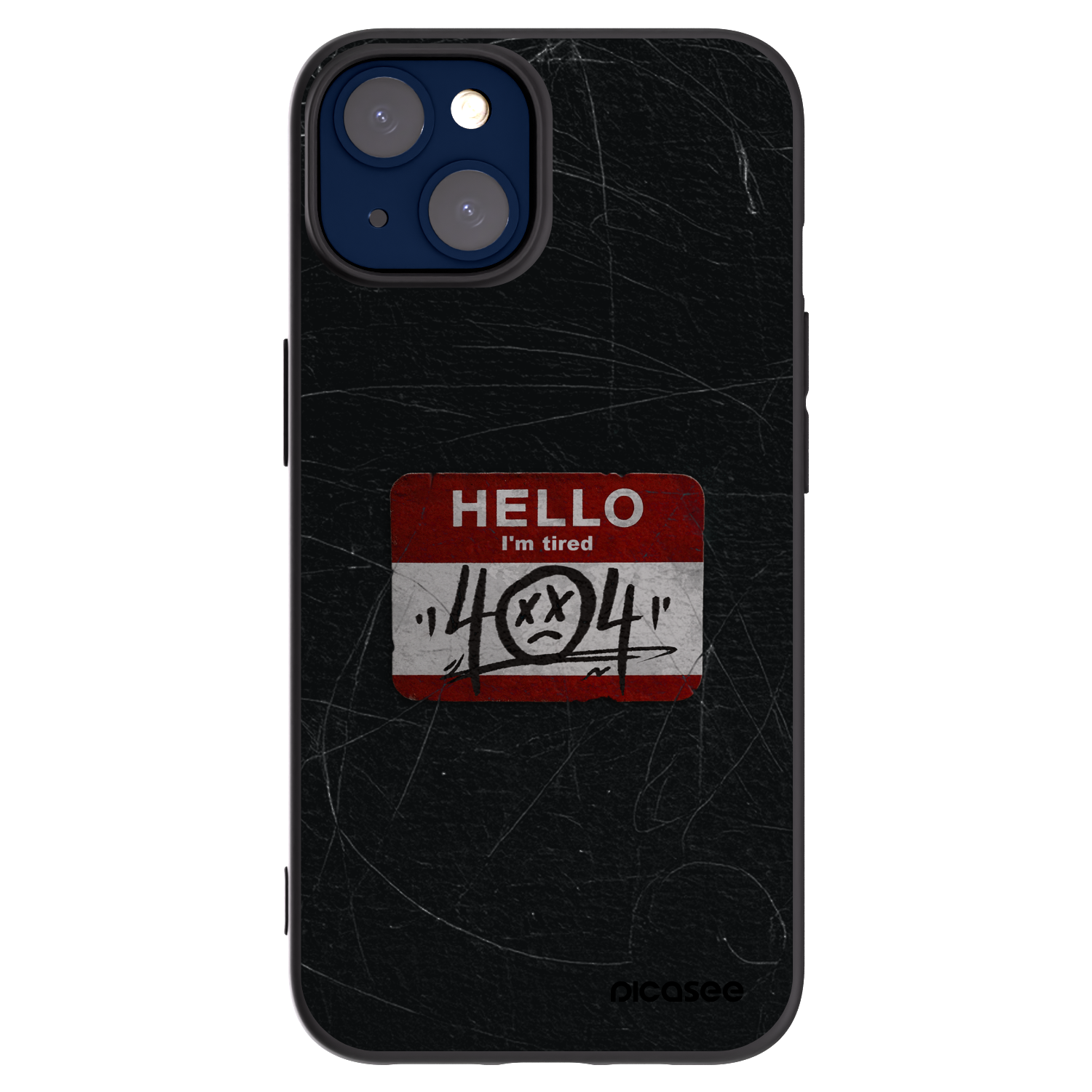 Picasee crna silikonska maskica za Apple iPhone 14 - HELLO 404