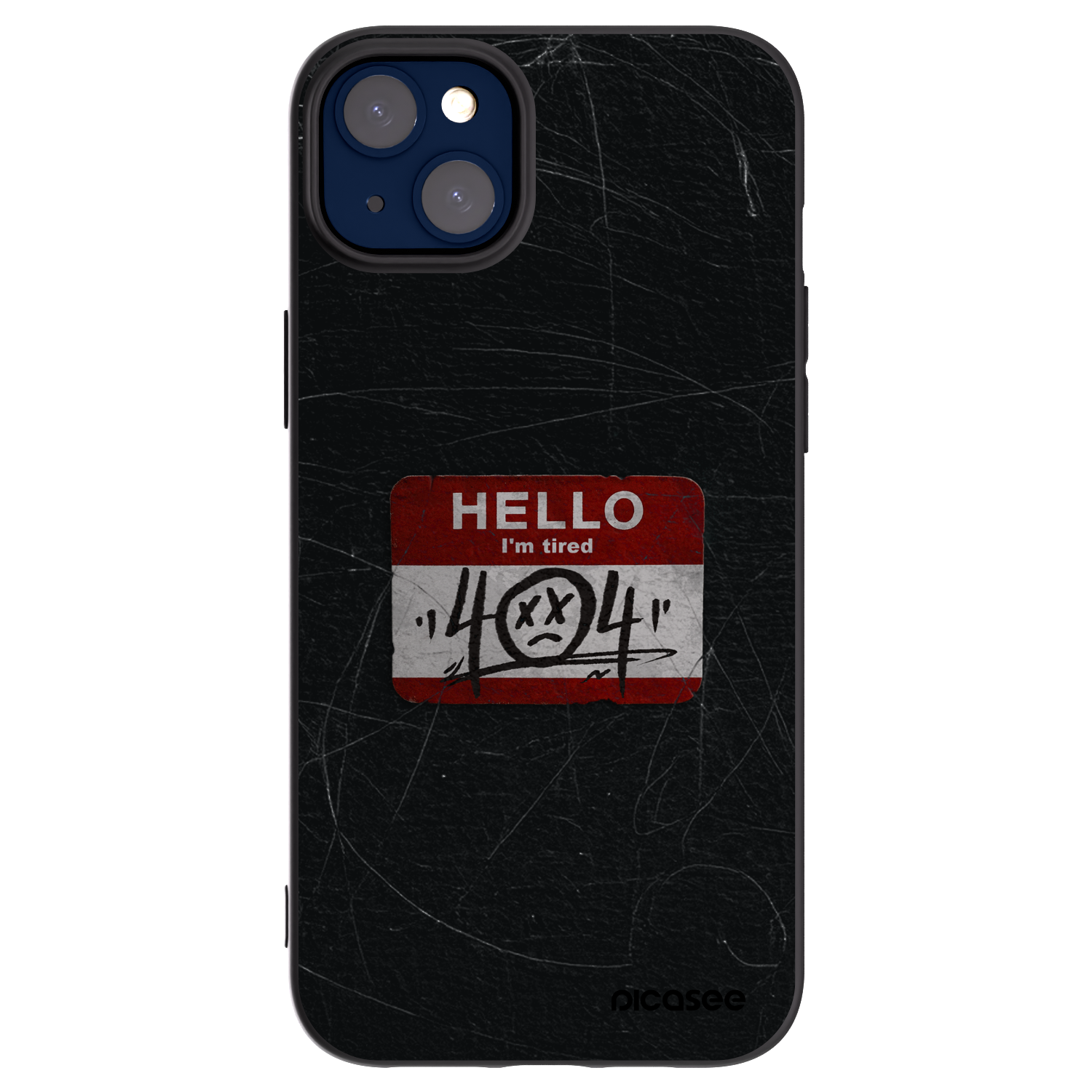 Picasee crna silikonska maskica za Apple iPhone 14 Plus - HELLO 404