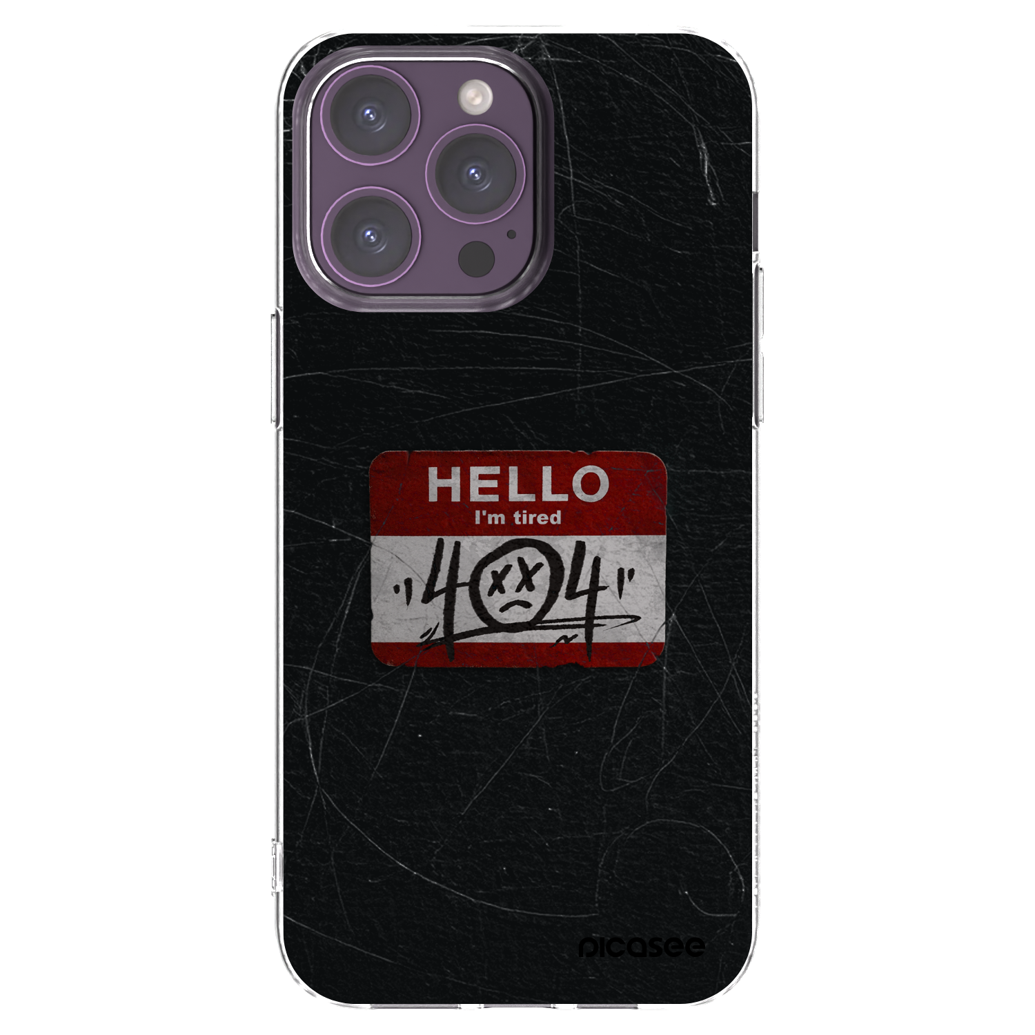 Picasee silikonska prozirna maskica za Apple iPhone 14 Pro Max - HELLO 404