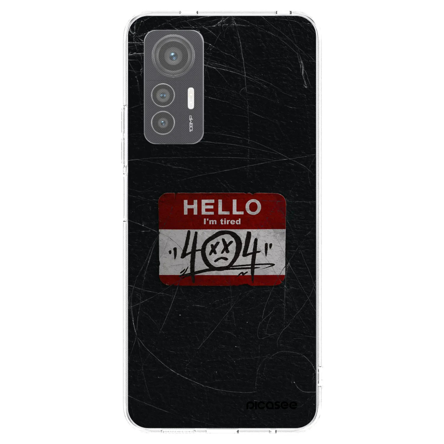 Picasee silikonska prozirna maskica za Xiaomi 12 Lite - HELLO 404
