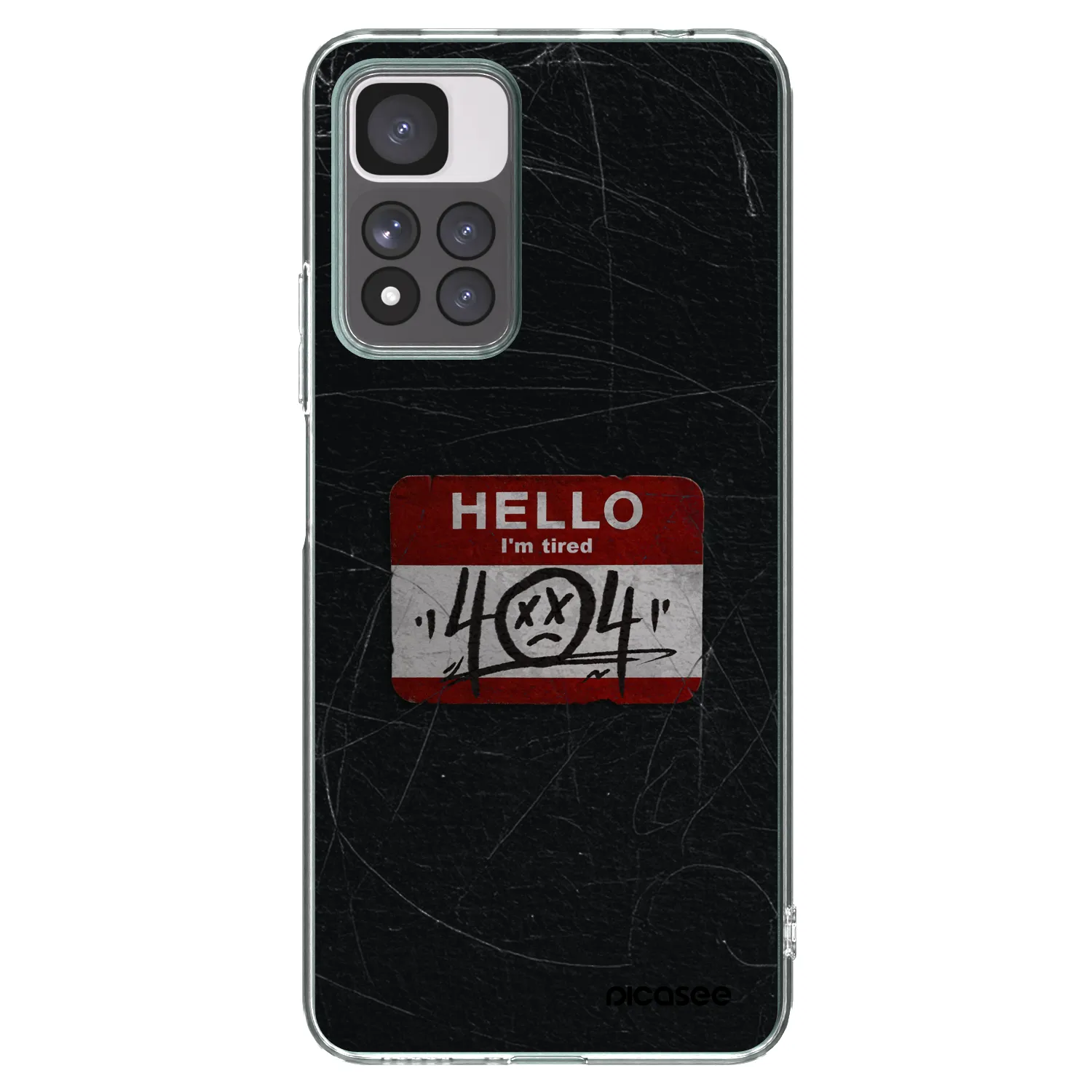 Picasee silikonska prozirna maskica za Xiaomi Redmi Note 11 Pro+ 5G - HELLO 404