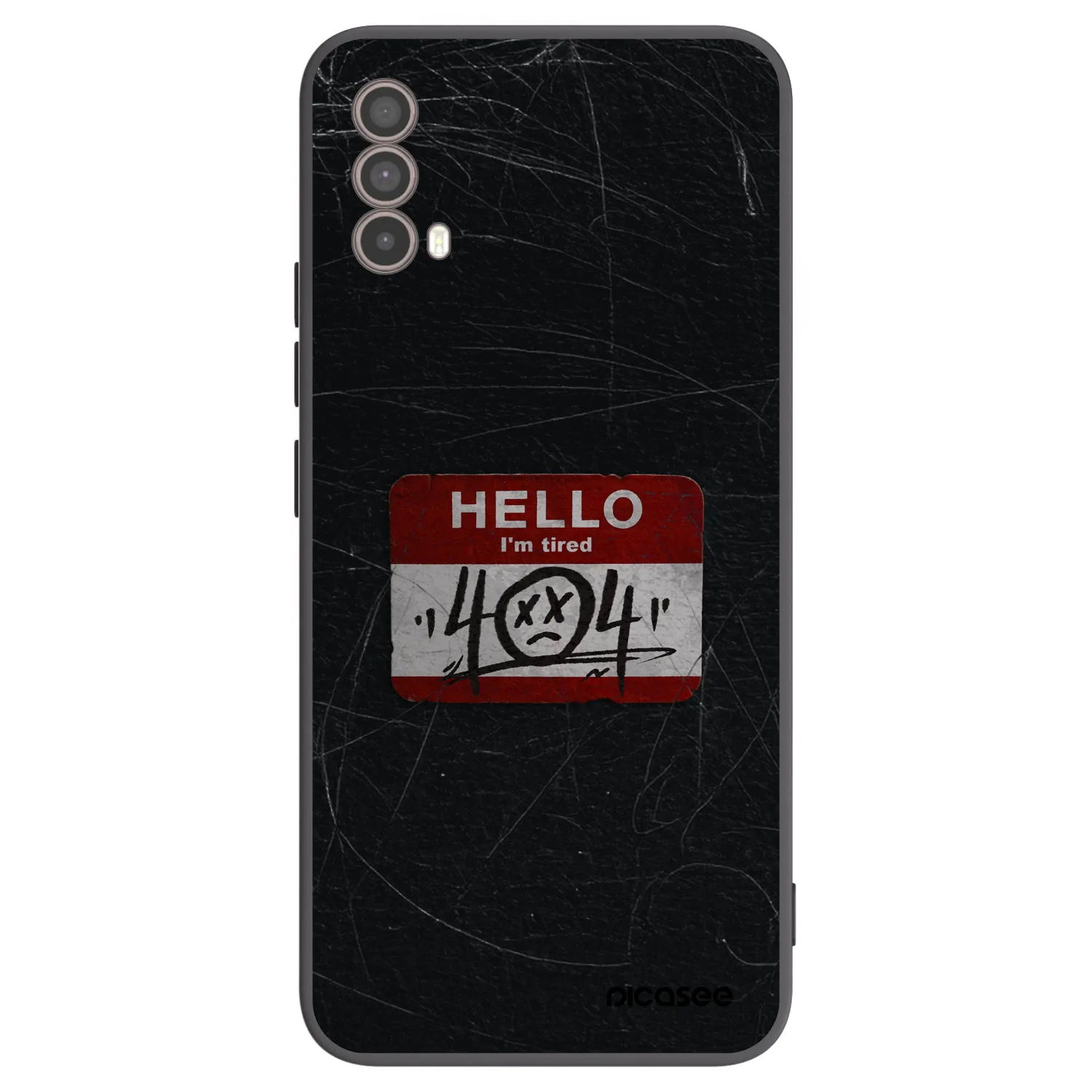 Picasee crna silikonska maskica za Motorola Moto E40 - HELLO 404