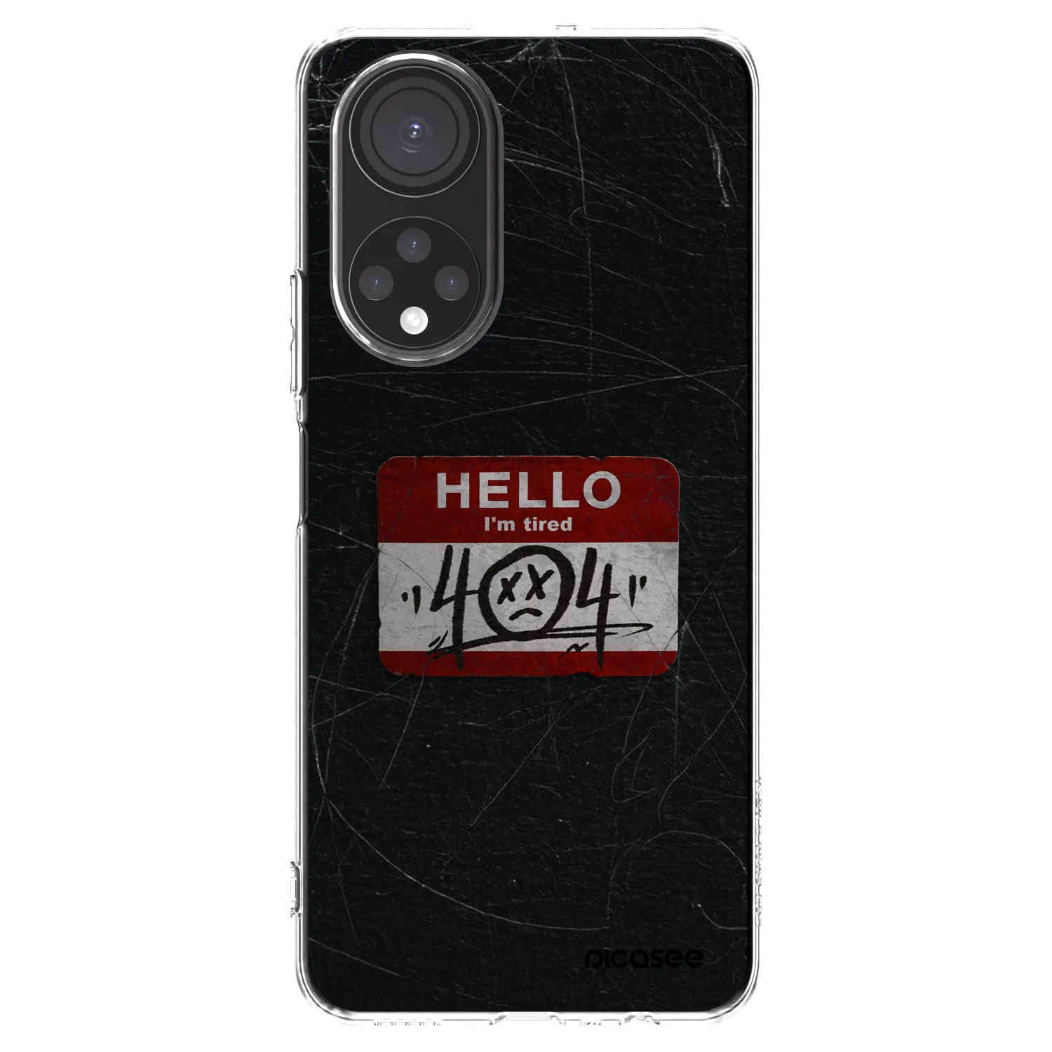 Picasee silikonska prozirna maskica za Honor X7 - HELLO 404