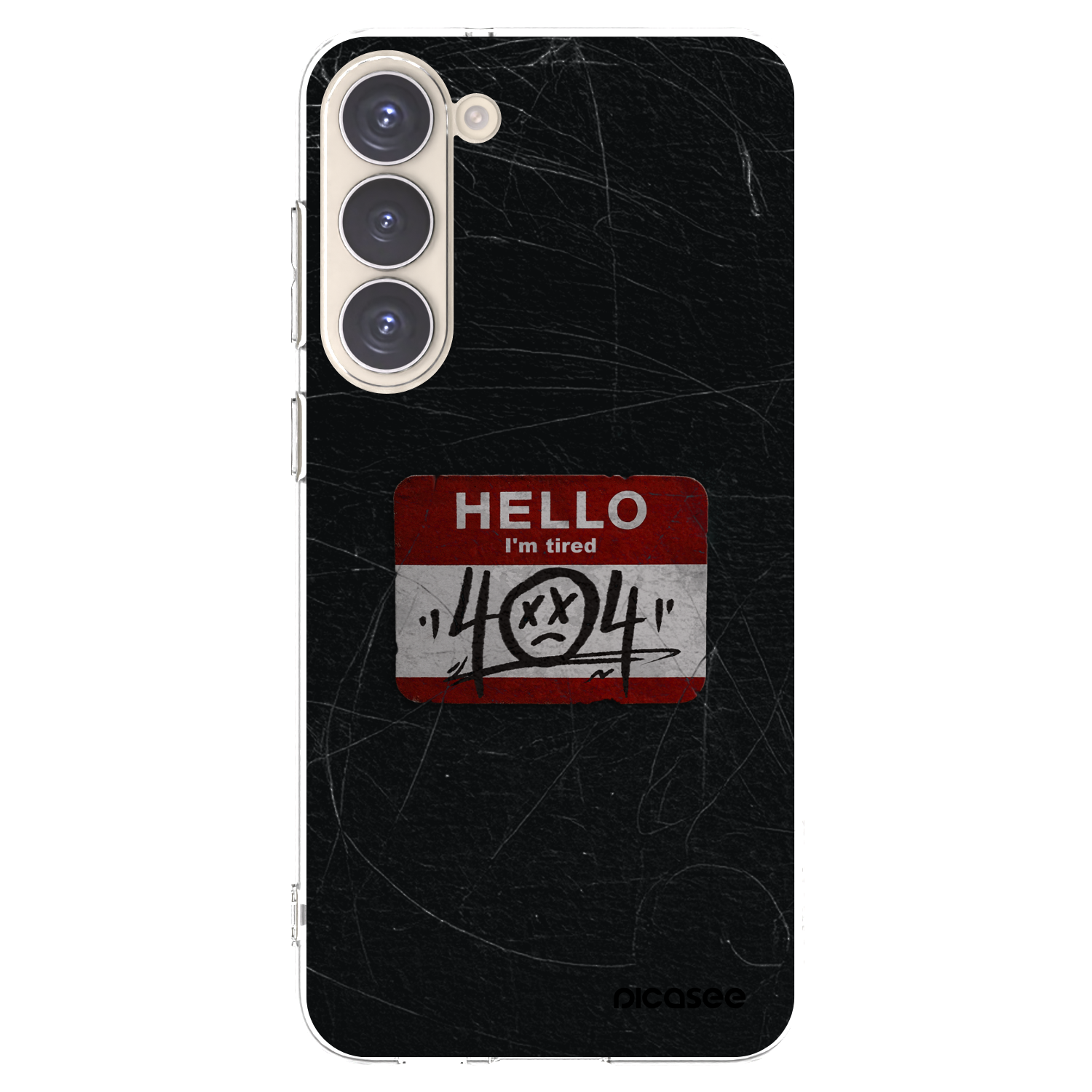 Picasee silikonska prozirna maskica za Samsung Galaxy S23+ 5G - HELLO 404